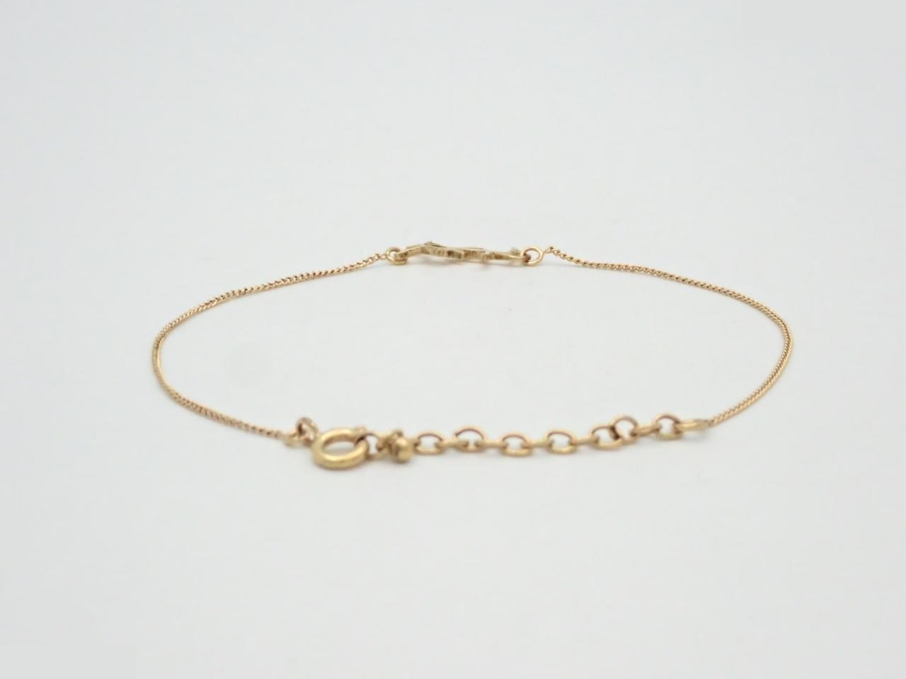 logo bracelet, GP (gold plated), wrist circumference approximately 21.5 cm. — view 2