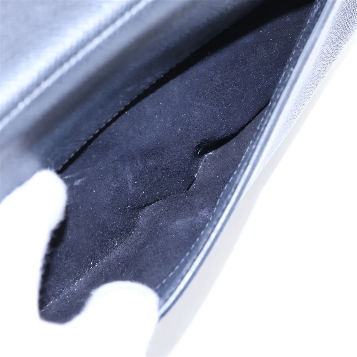 Saddle Bag Leather 2-Way Shoulder Bag Black — view 10