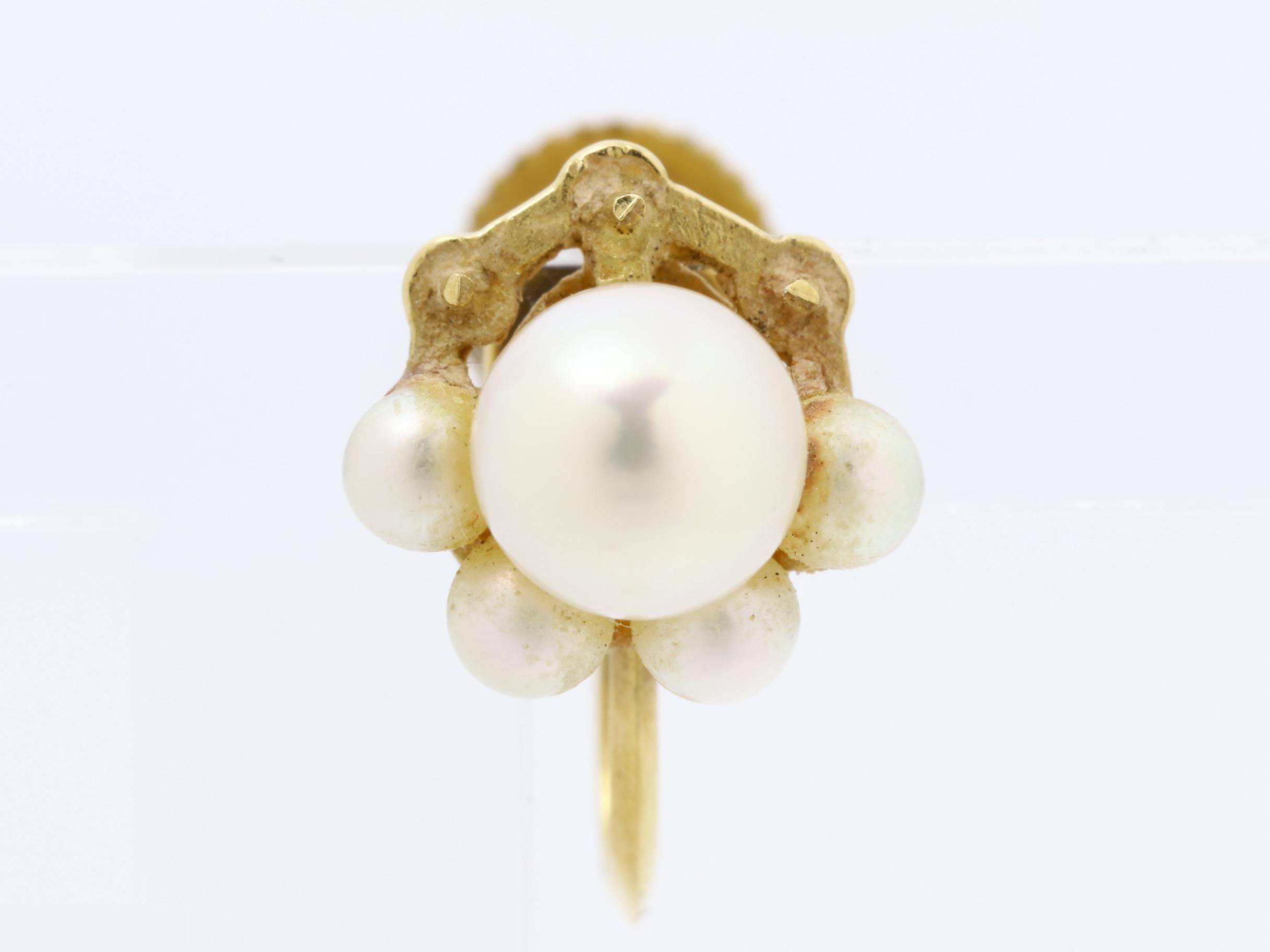 Faux pearl earrings, 750 yen, 2.5g — view 2