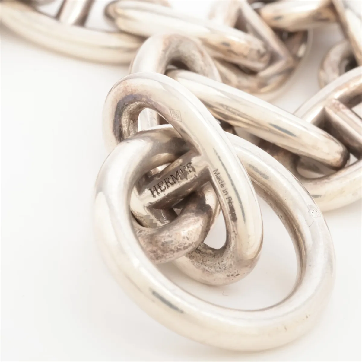 Chaine d'Ancle GM 2020 Bracelet 14 frames 925 79.2g Silver dents — view 5