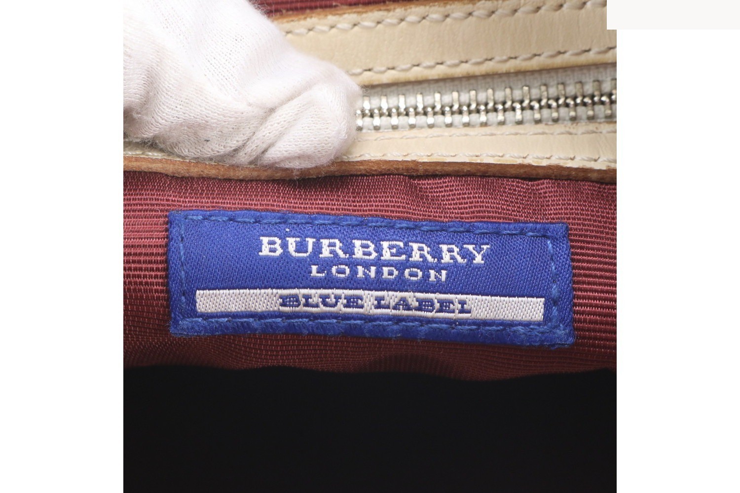 Checkered canvas and leather shoulder bag, crossbody bag. — view 8