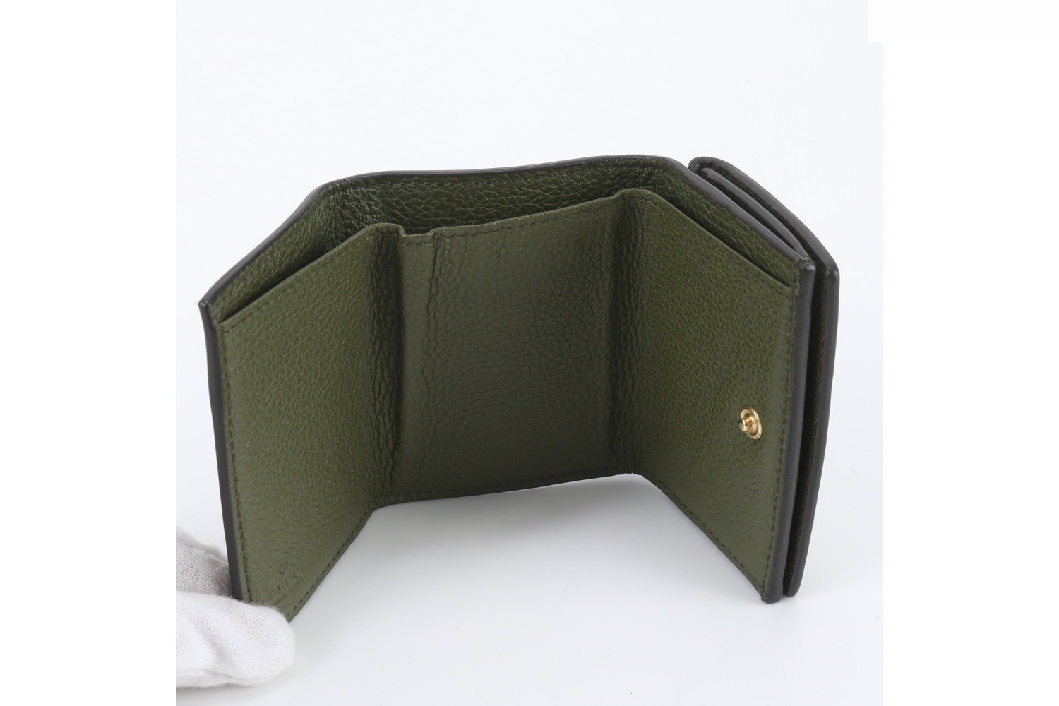 Leather trifold wallet, compact wallet — view 6