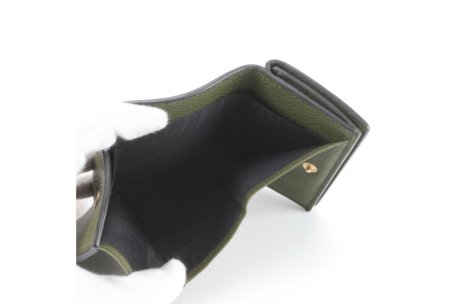 Leather trifold wallet, compact wallet — view 7
