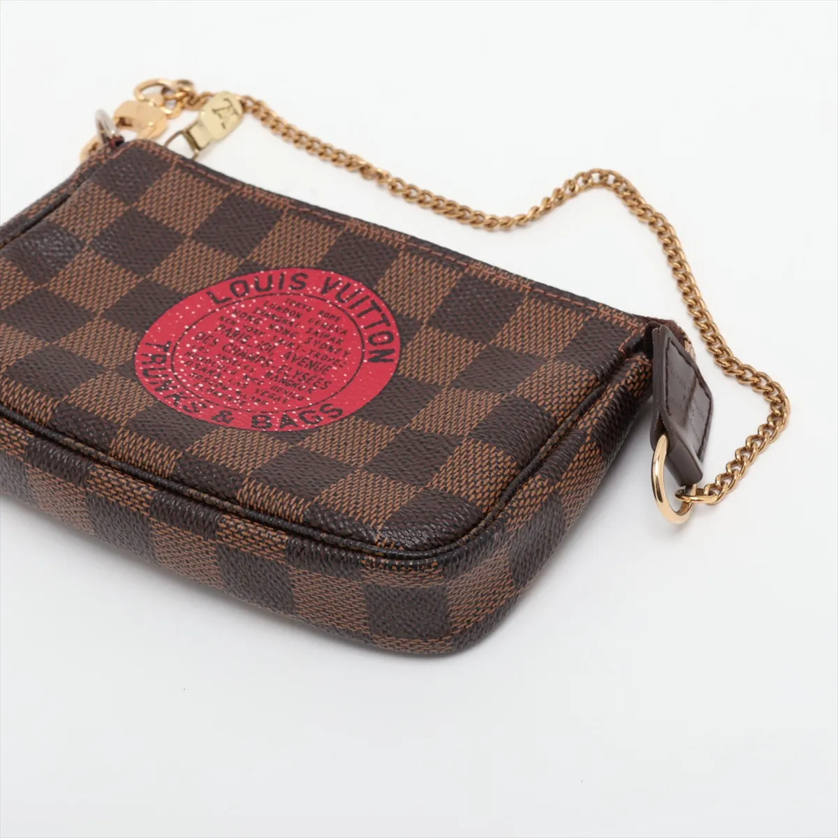 Damier Mini Pochette Accessoires T&B N58011 FL1028 Brown — view 3