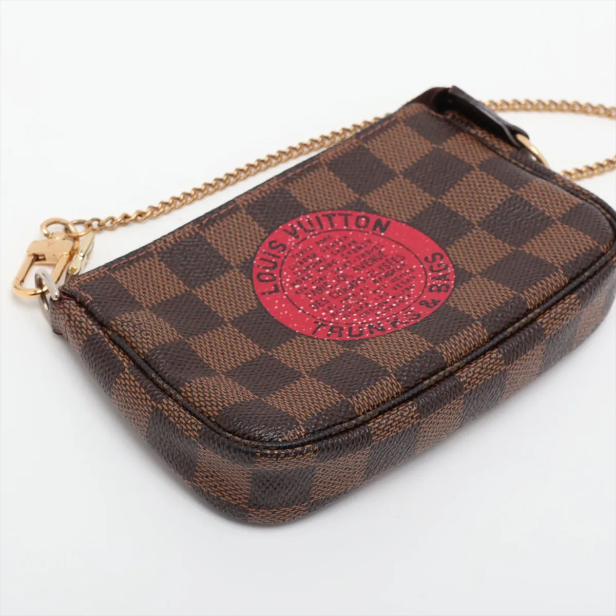 Damier Mini Pochette Accessoires T&B N58011 FL1028 Brown — view 4