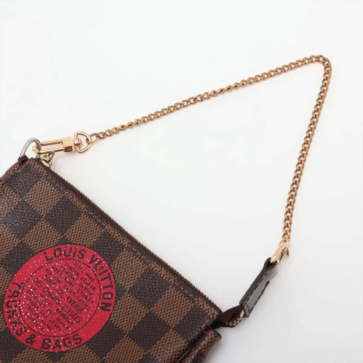 Damier Mini Pochette Accessoires T&B N58011 FL1028 Brown — view 5