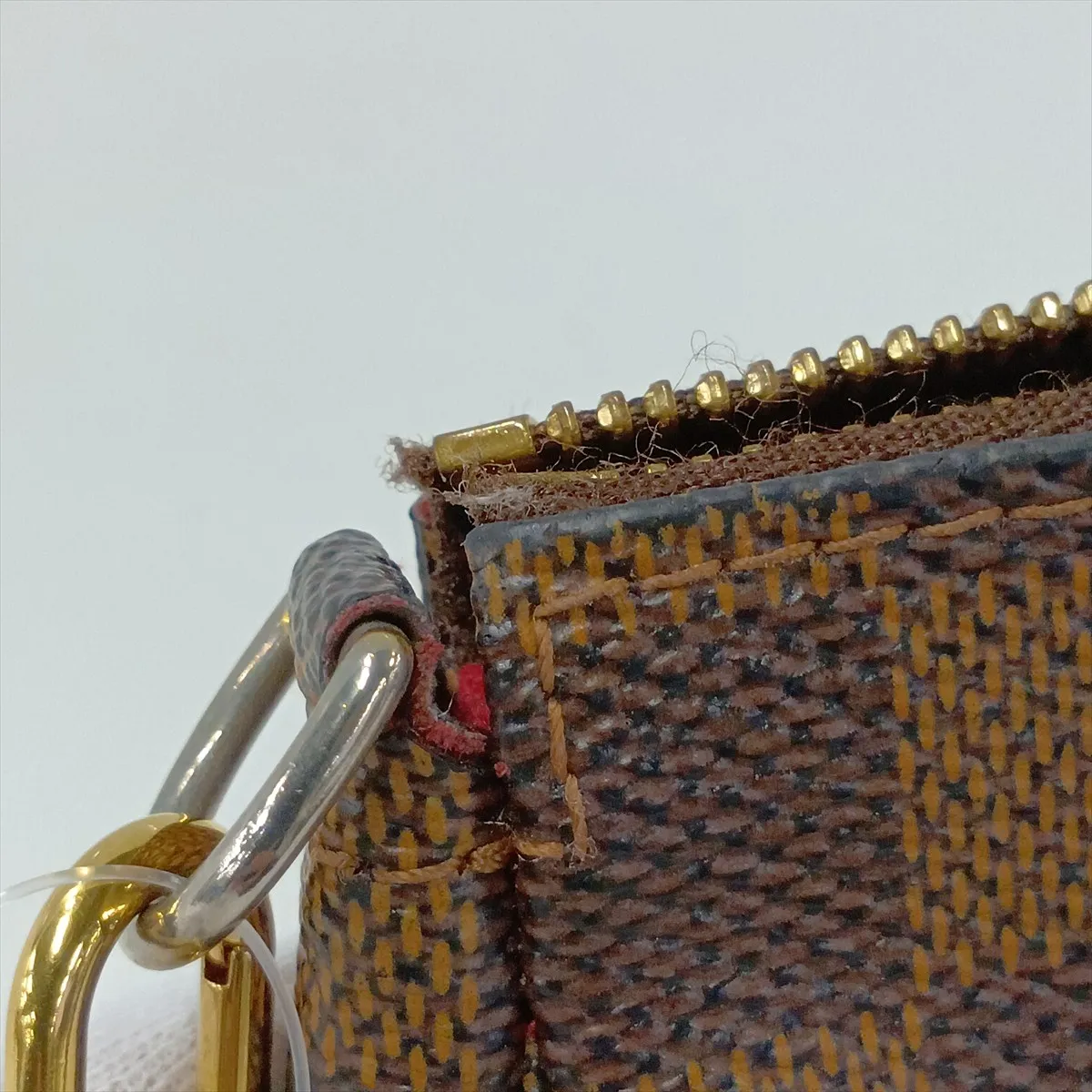 Damier Mini Pochette Accessoires T&B N58011 FL1028 Brown — view 8