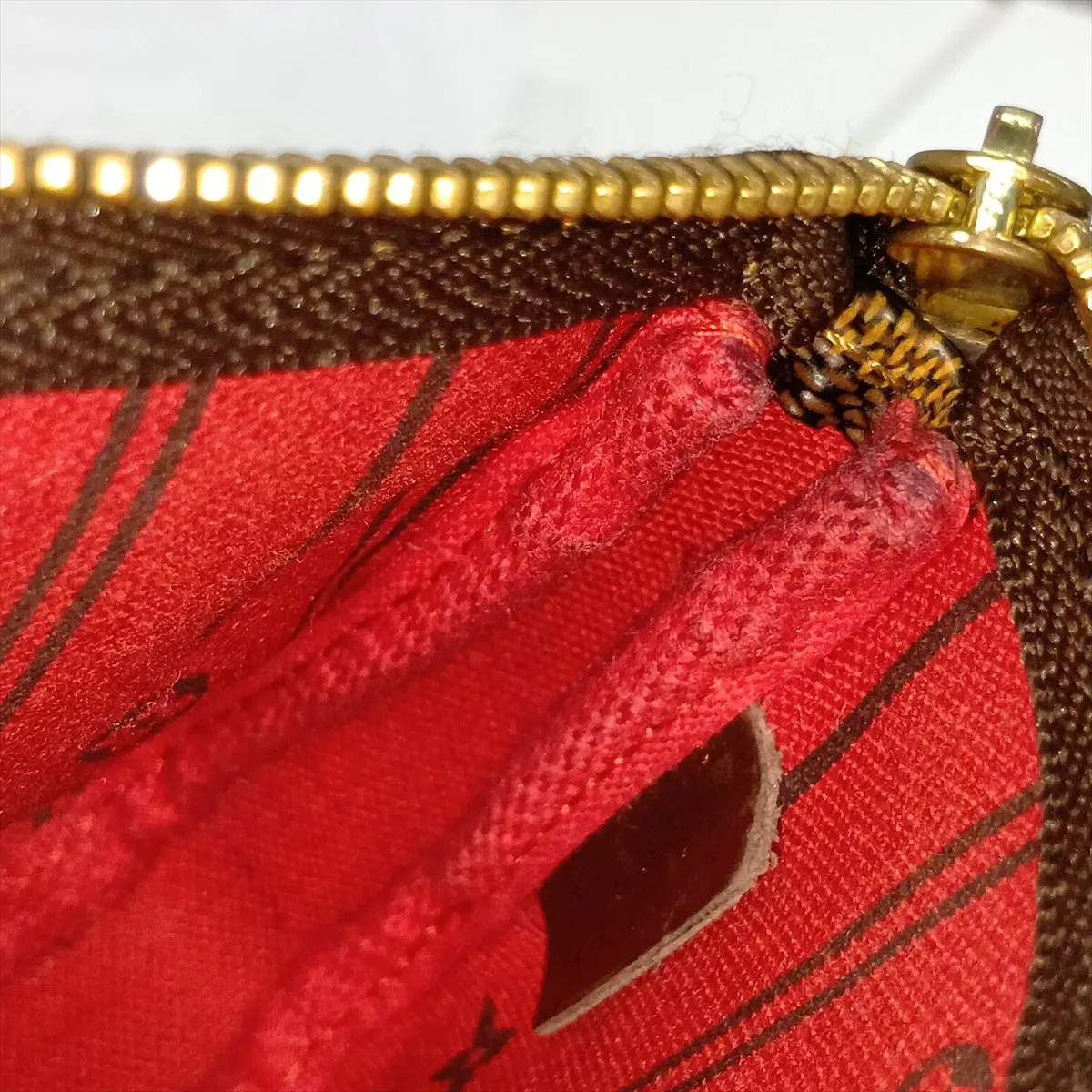 Damier Mini Pochette Accessoires T&B N58011 FL1028 Brown — view 9