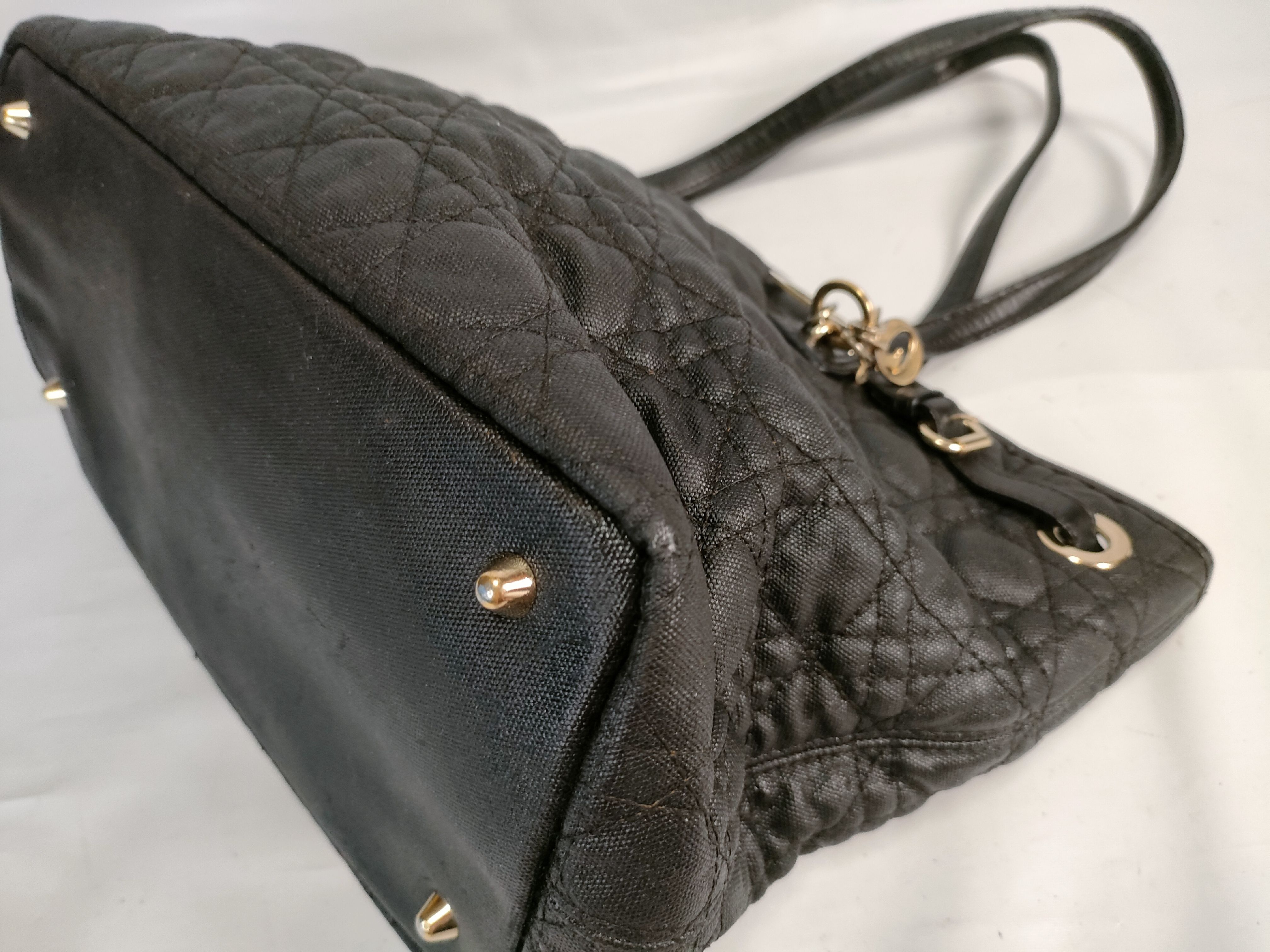 Panarea Cannage Tote Bag, Black — view 6