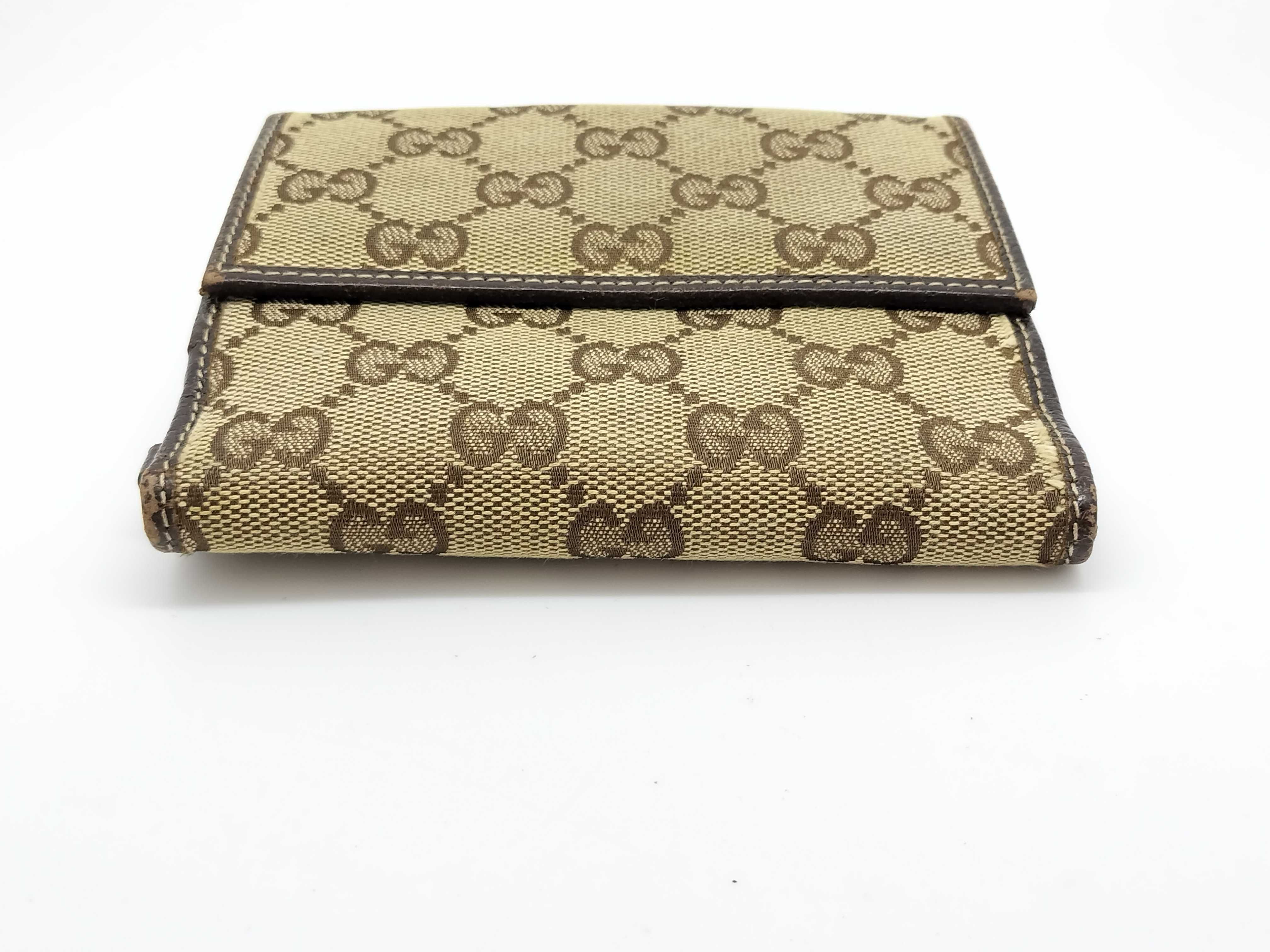 GG Canvas Folding Wallet with Charm (154182) — view 4