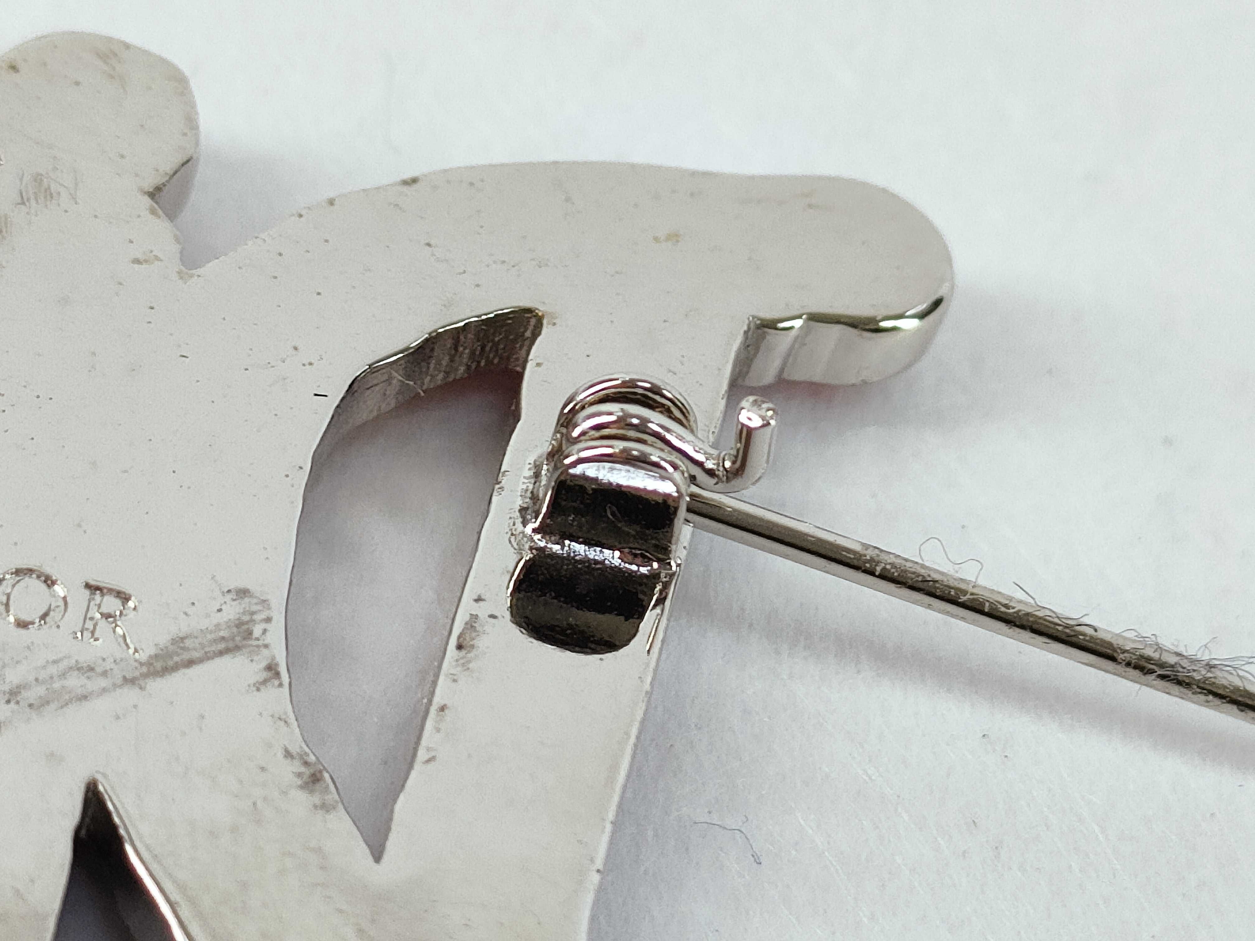 x Stussy collaboration rhinestone brooch — view 5