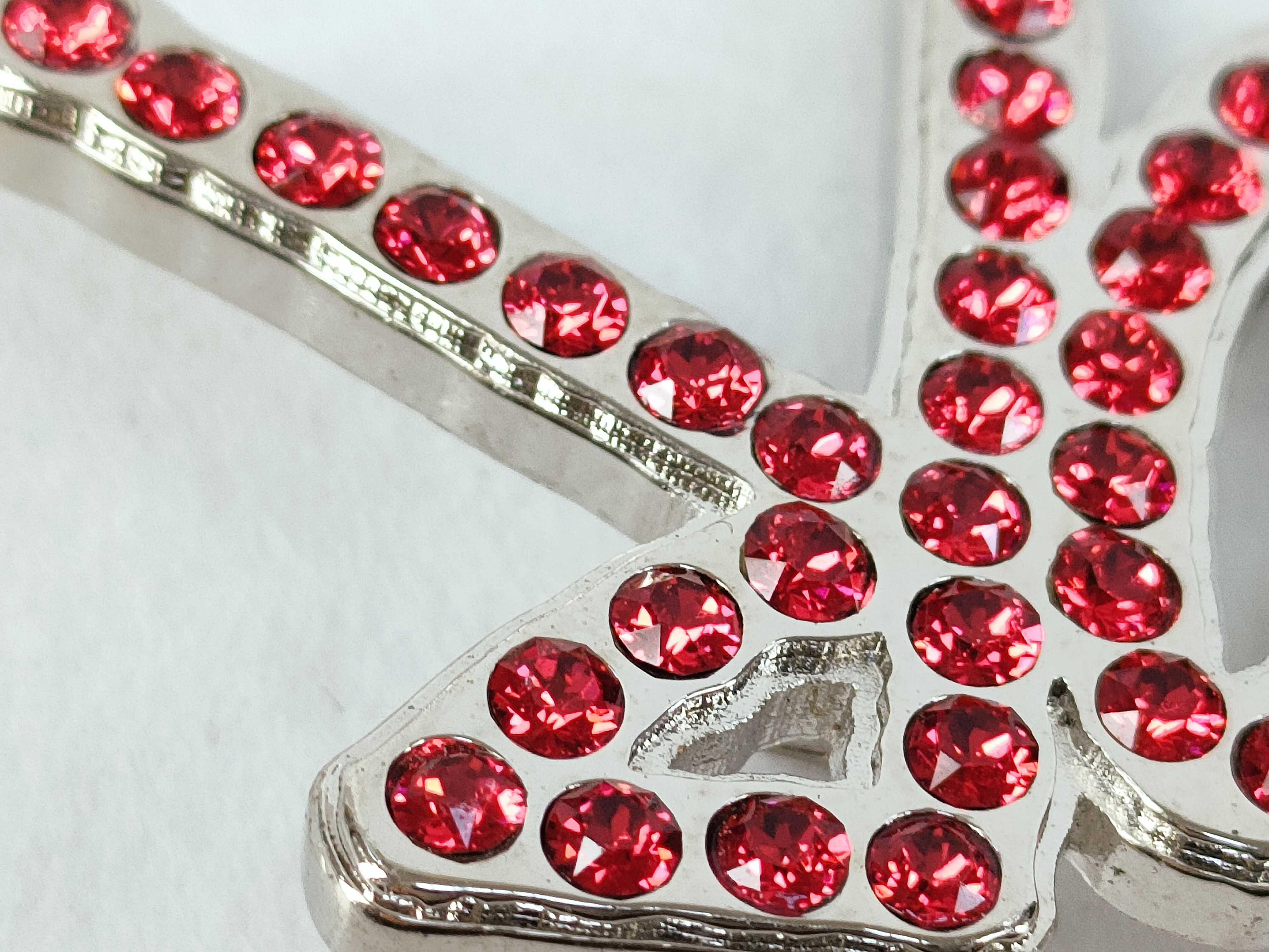x Stussy collaboration rhinestone brooch — view 9