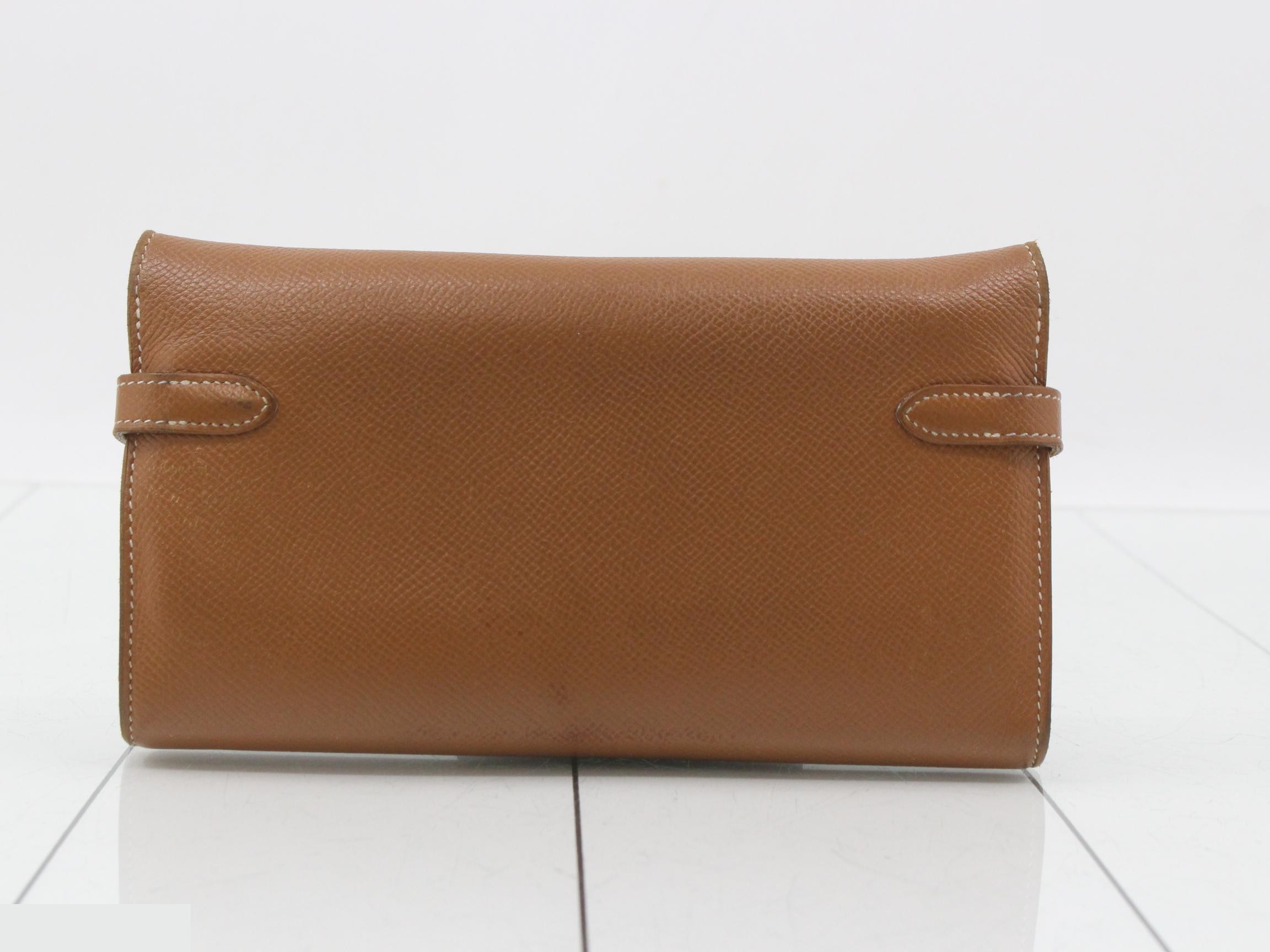 Kelly Wallet, Leather, C Stamp — view 2