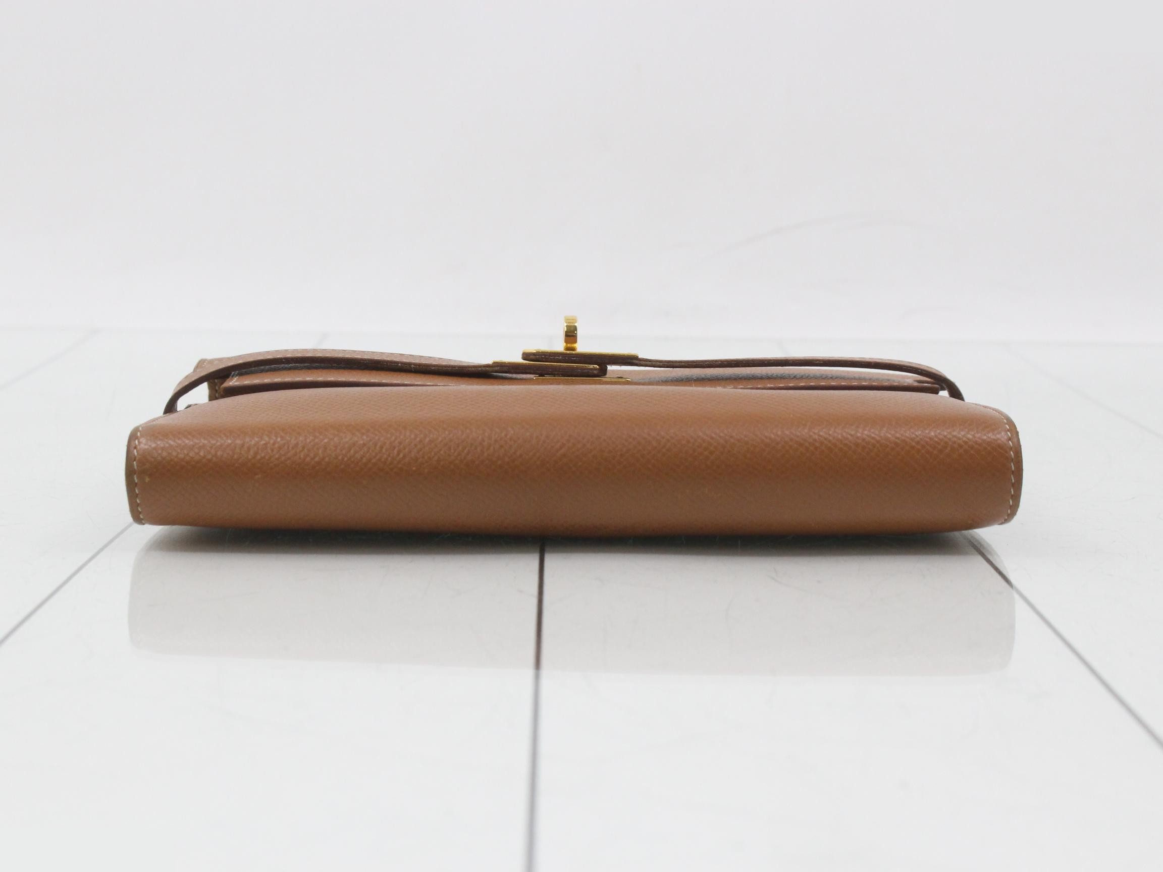 Kelly Wallet, Leather, C Stamp — view 3