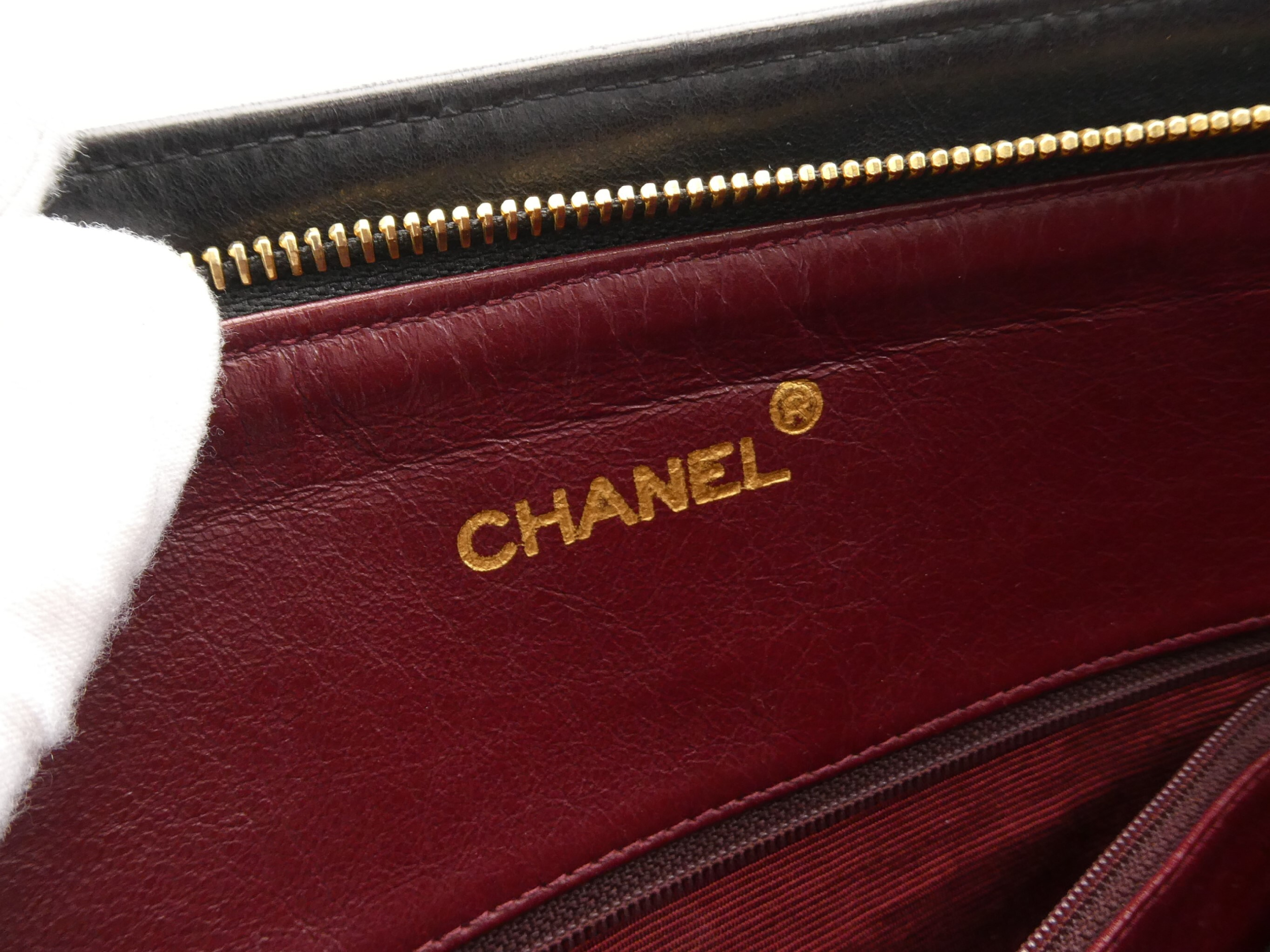 Matelassé Leather Chain Tote Bag — view 8
