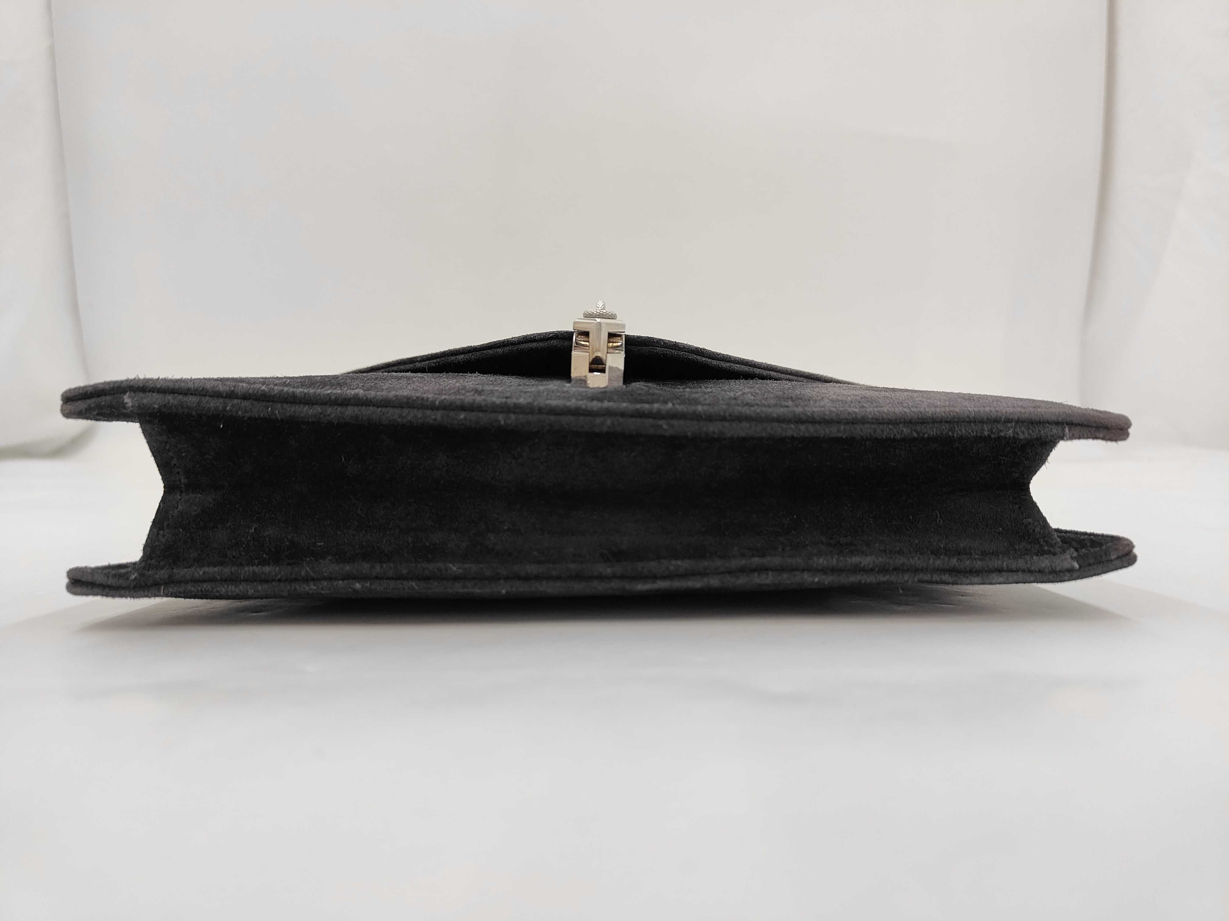 Alcazar Chain Shoulder Bag, Navy — view 3