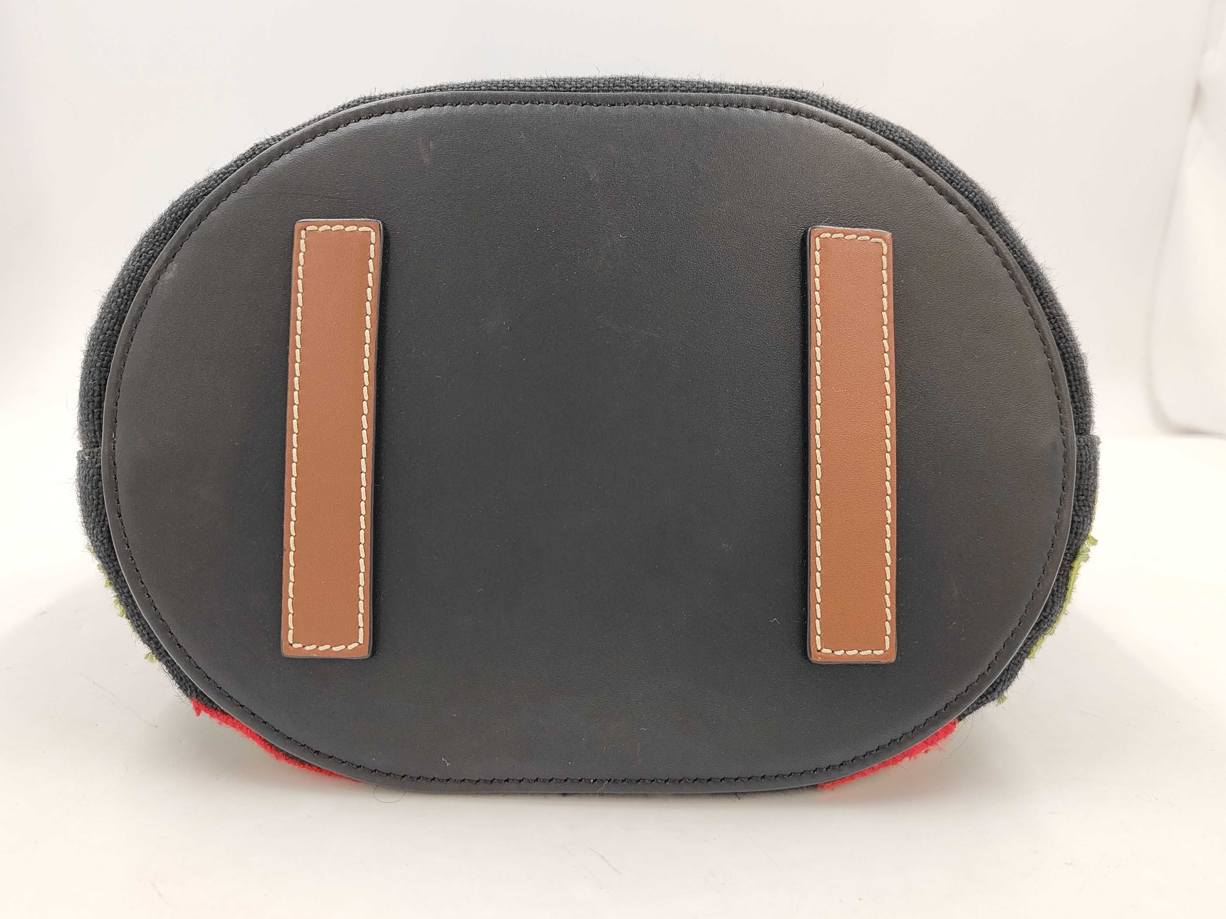 William De Morgan Cotton Shoulder Bag, Black — view 6
