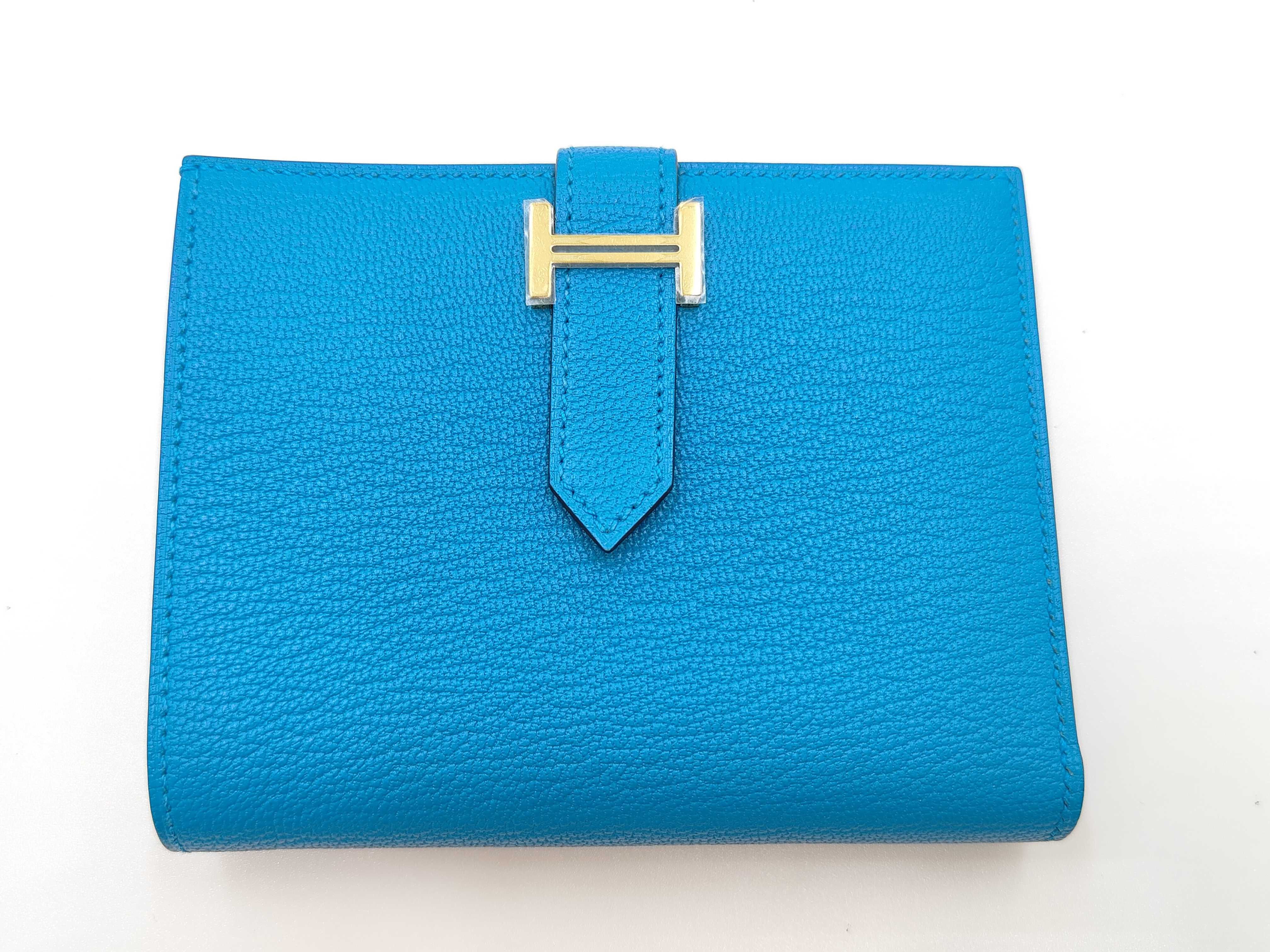 Bearn Compact Chevre Blue Frida Wallet (W stamp)