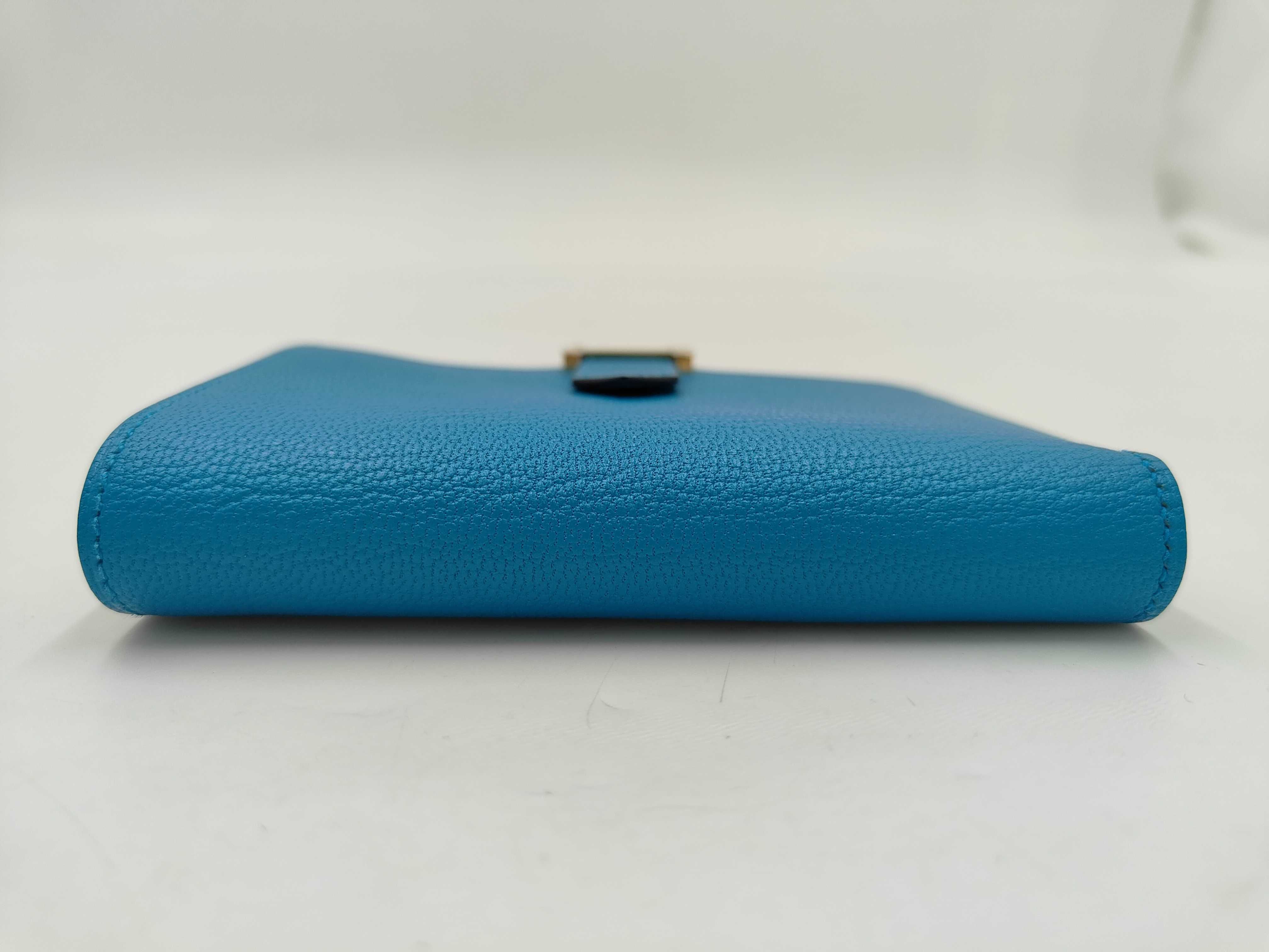 Bearn Compact Chevre Blue Frida Wallet (W stamp) — view 3