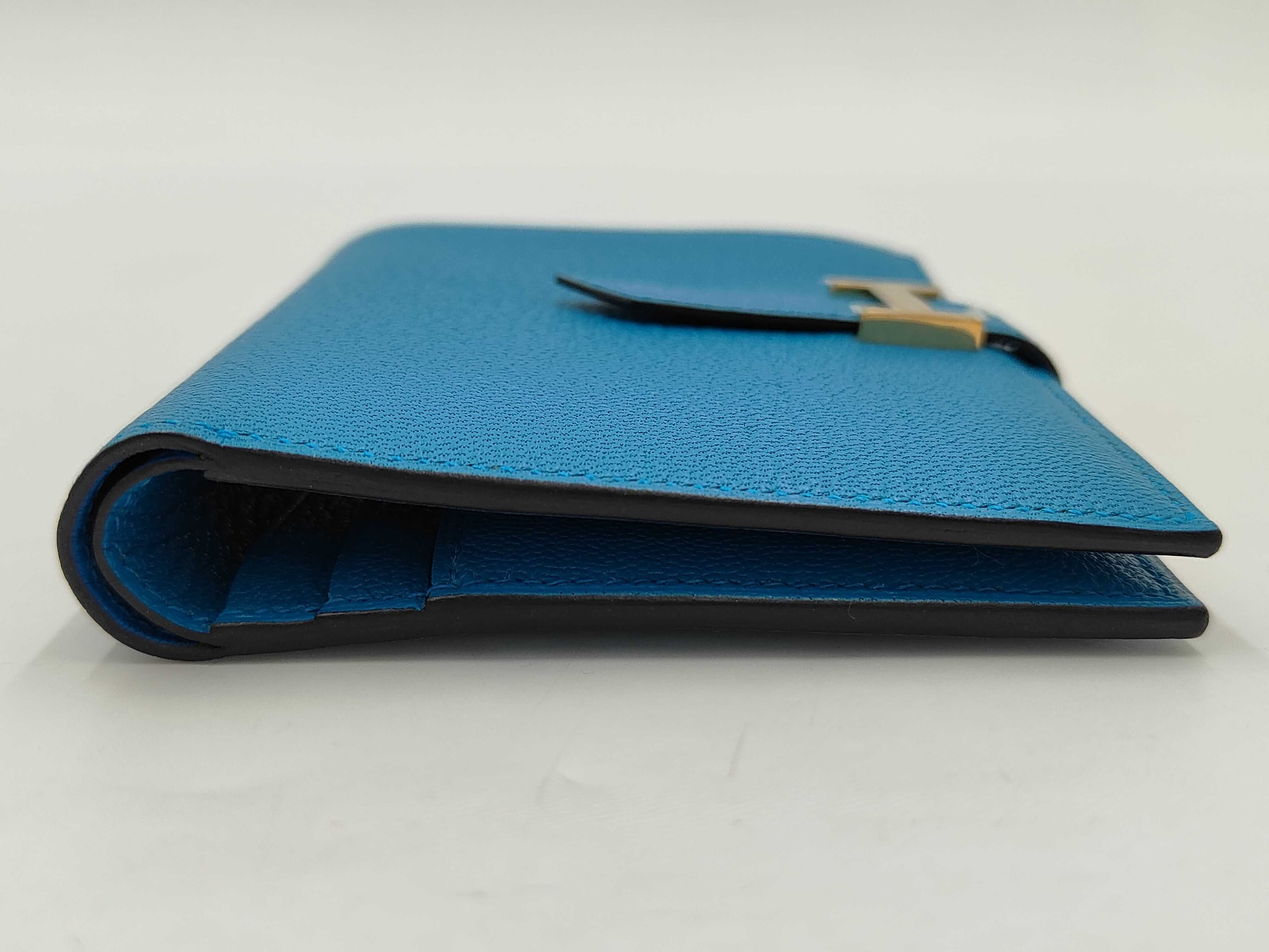 Bearn Compact Chevre Blue Frida Wallet (W stamp) — view 4