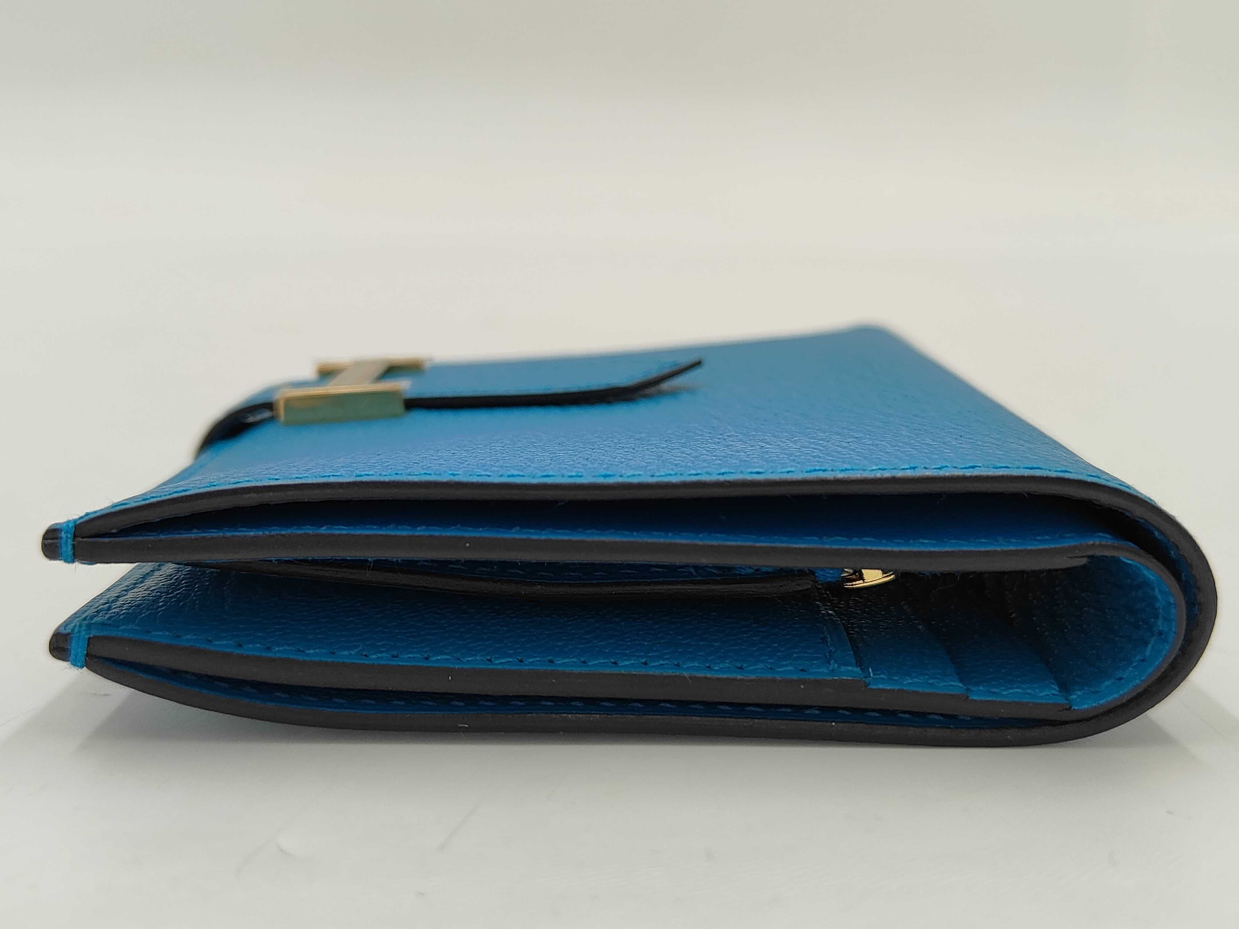 Bearn Compact Chevre Blue Frida Wallet (W stamp) — view 6