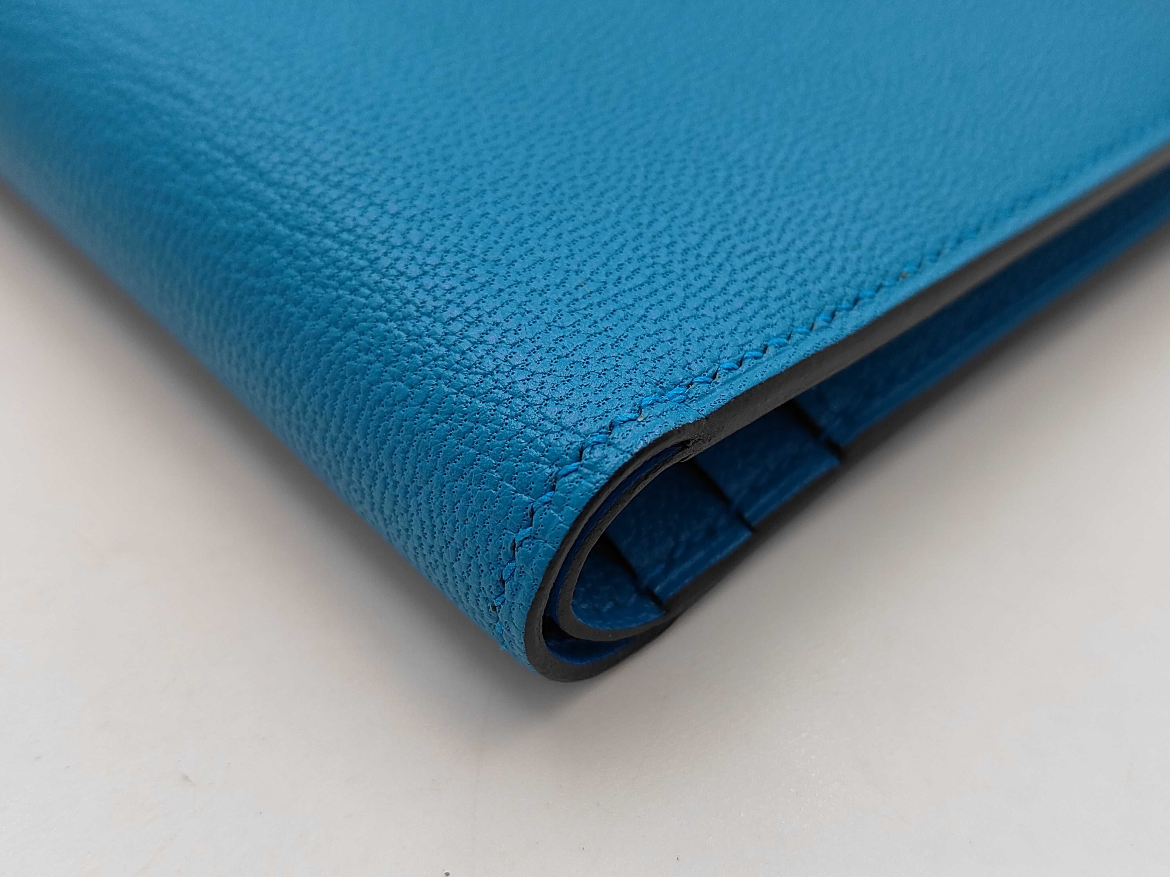 Bearn Compact Chevre Blue Frida Wallet (W stamp) — view 7