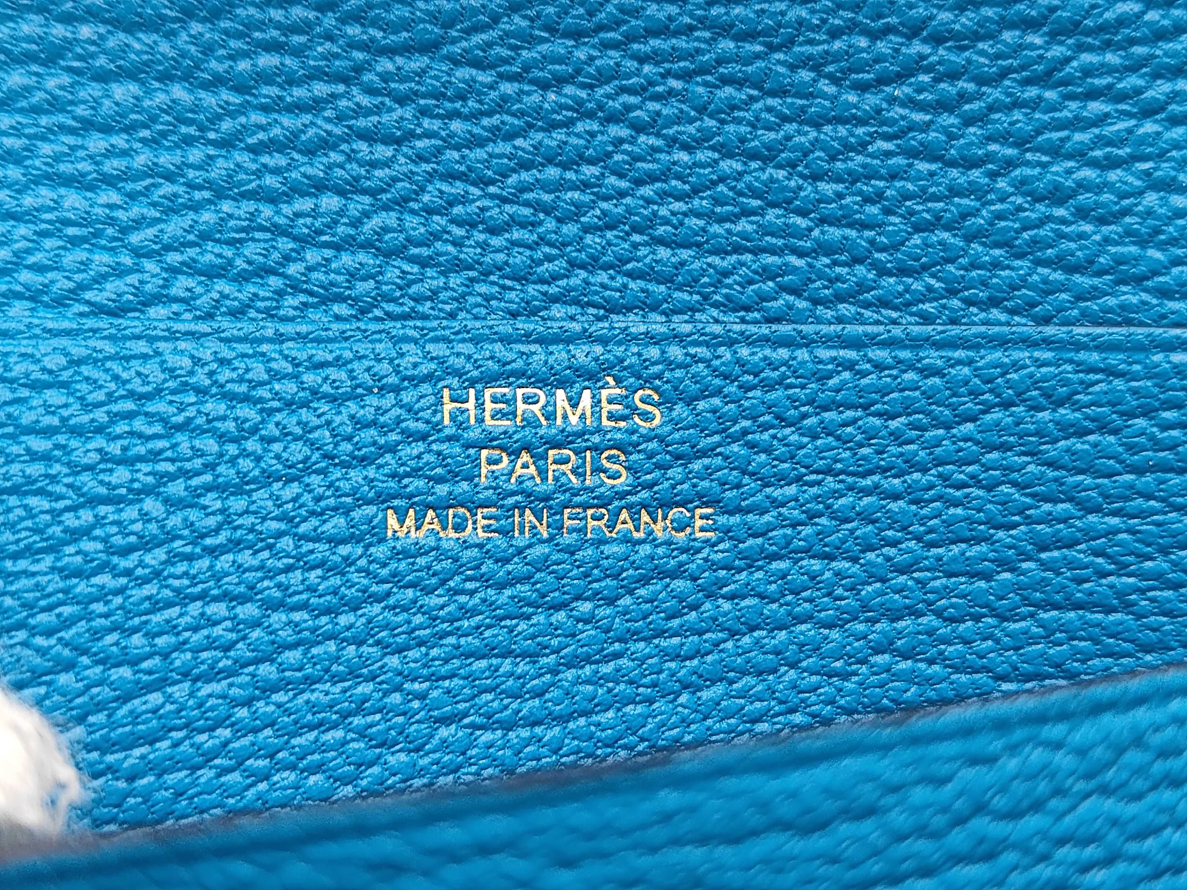 Bearn Compact Chevre Blue Frida Wallet (W stamp) — view 10