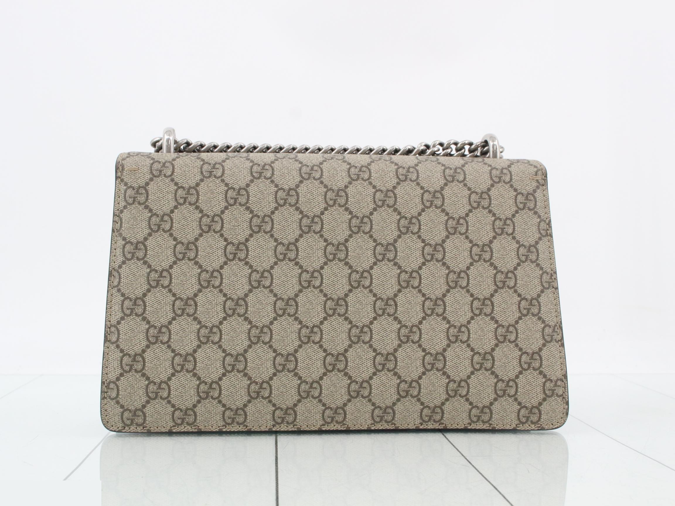 Dionysus GG Supreme Suede Chain Shoulder Bag — view 2