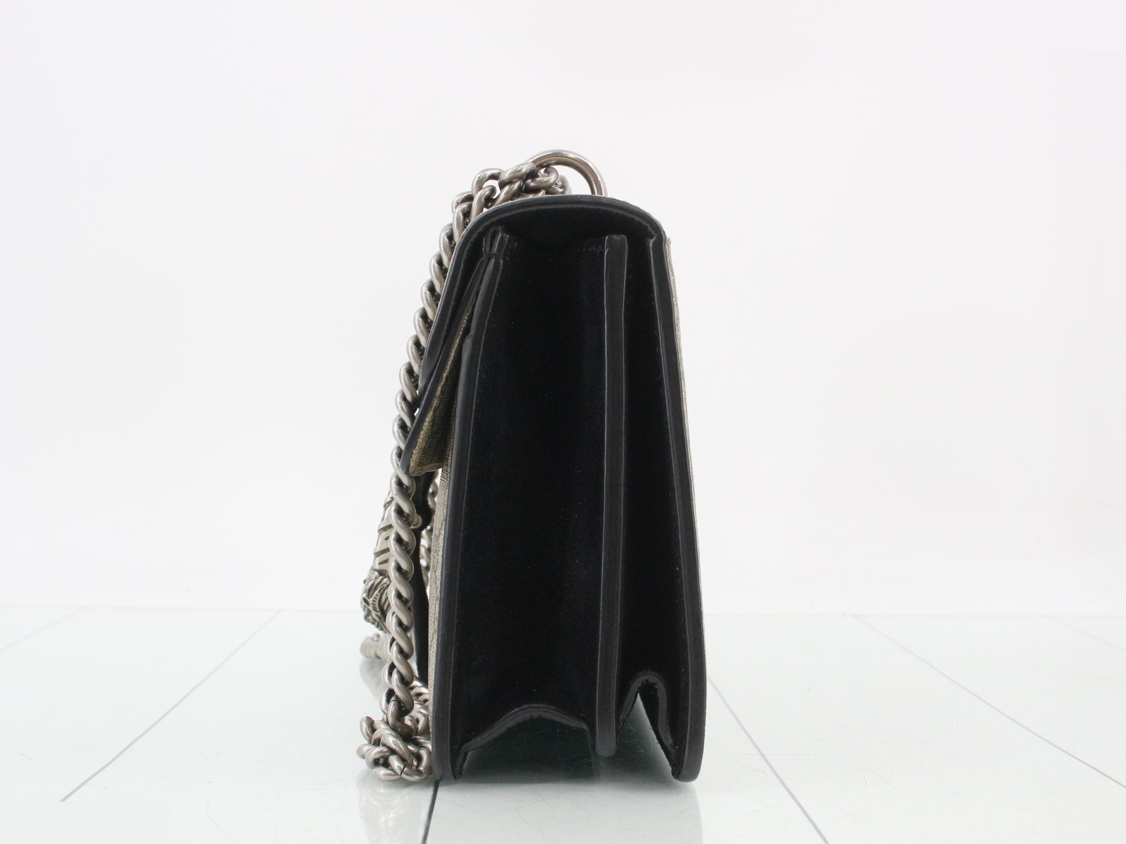Dionysus GG Supreme Suede Chain Shoulder Bag — view 3