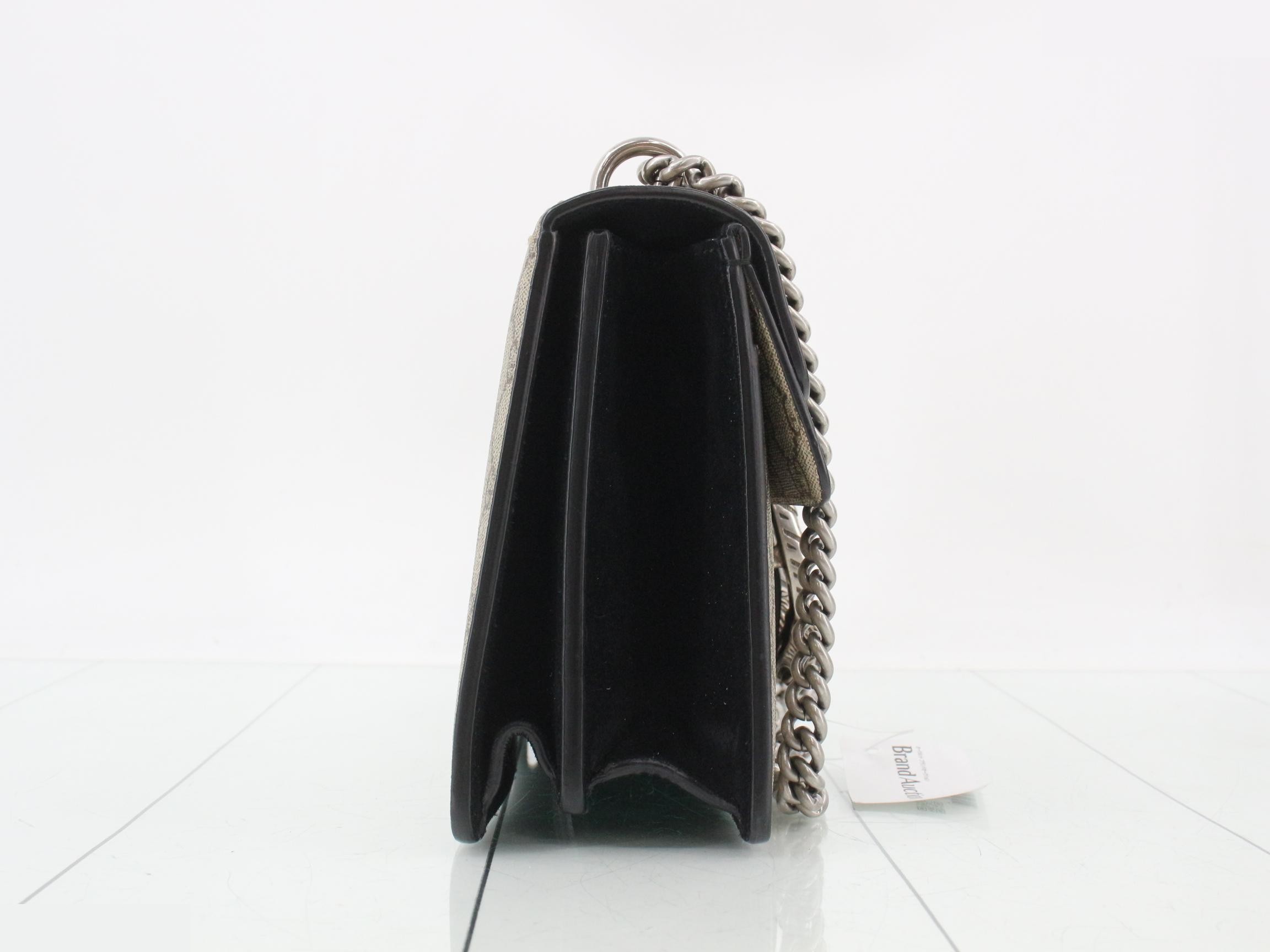 Dionysus GG Supreme Suede Chain Shoulder Bag — view 4
