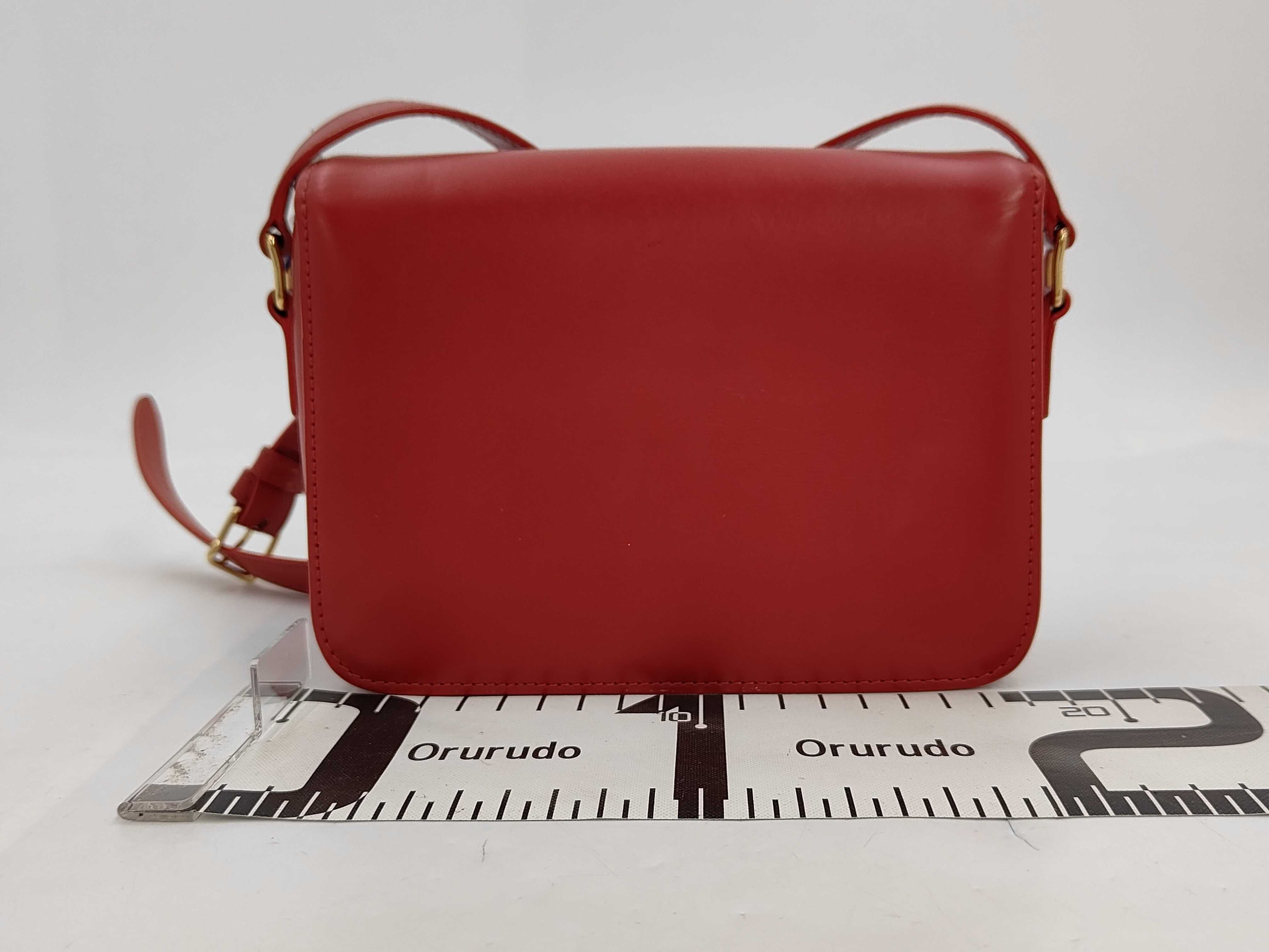 Triomphe Red Small Shoulder Bag — view 2