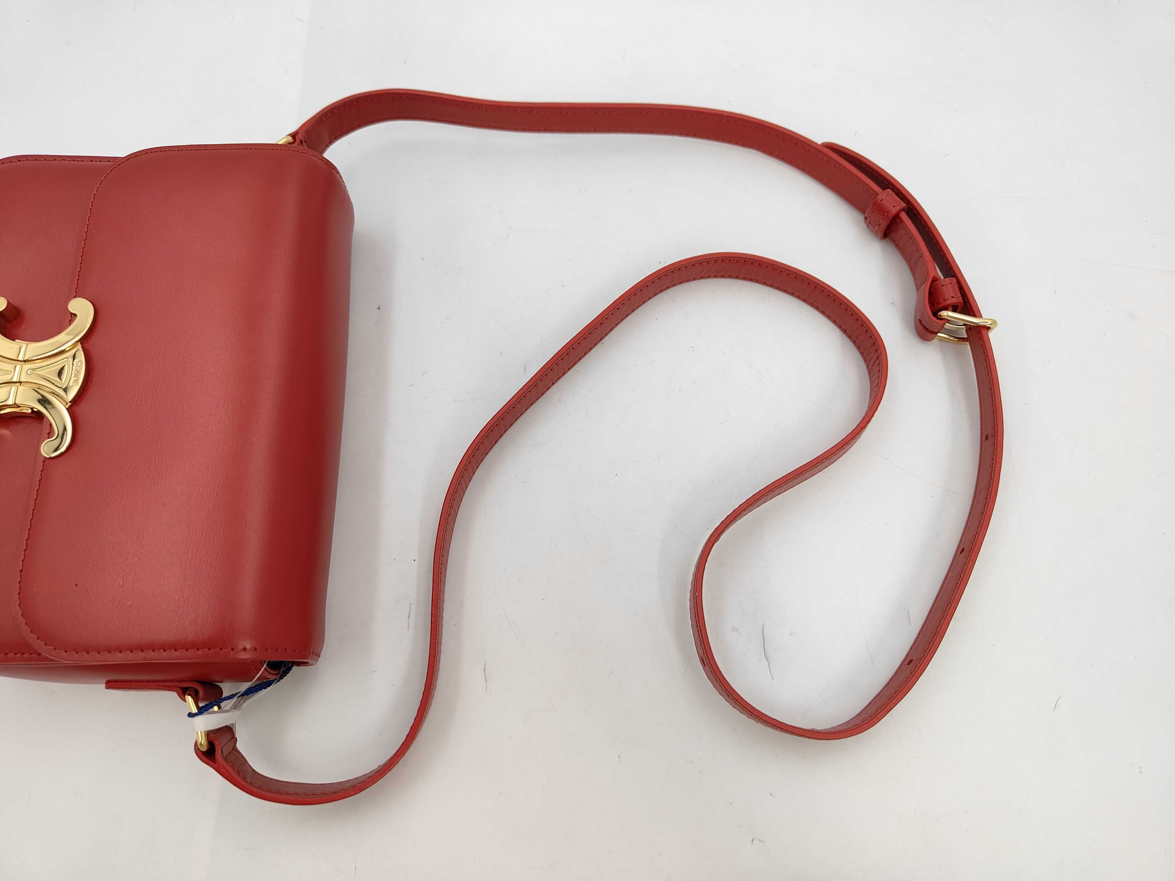 Triomphe Red Small Shoulder Bag — view 5