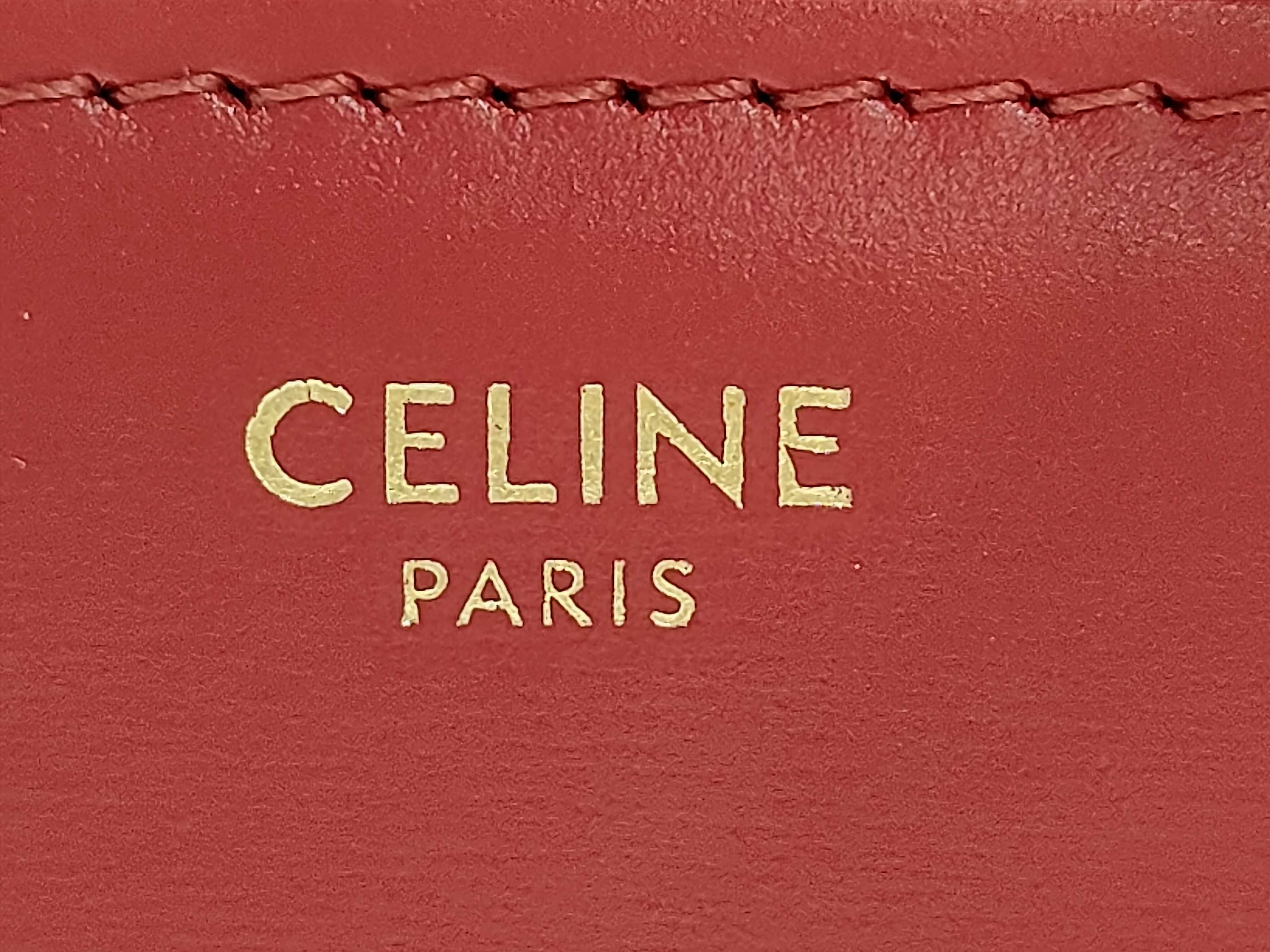 Triomphe Red Small Shoulder Bag — view 9