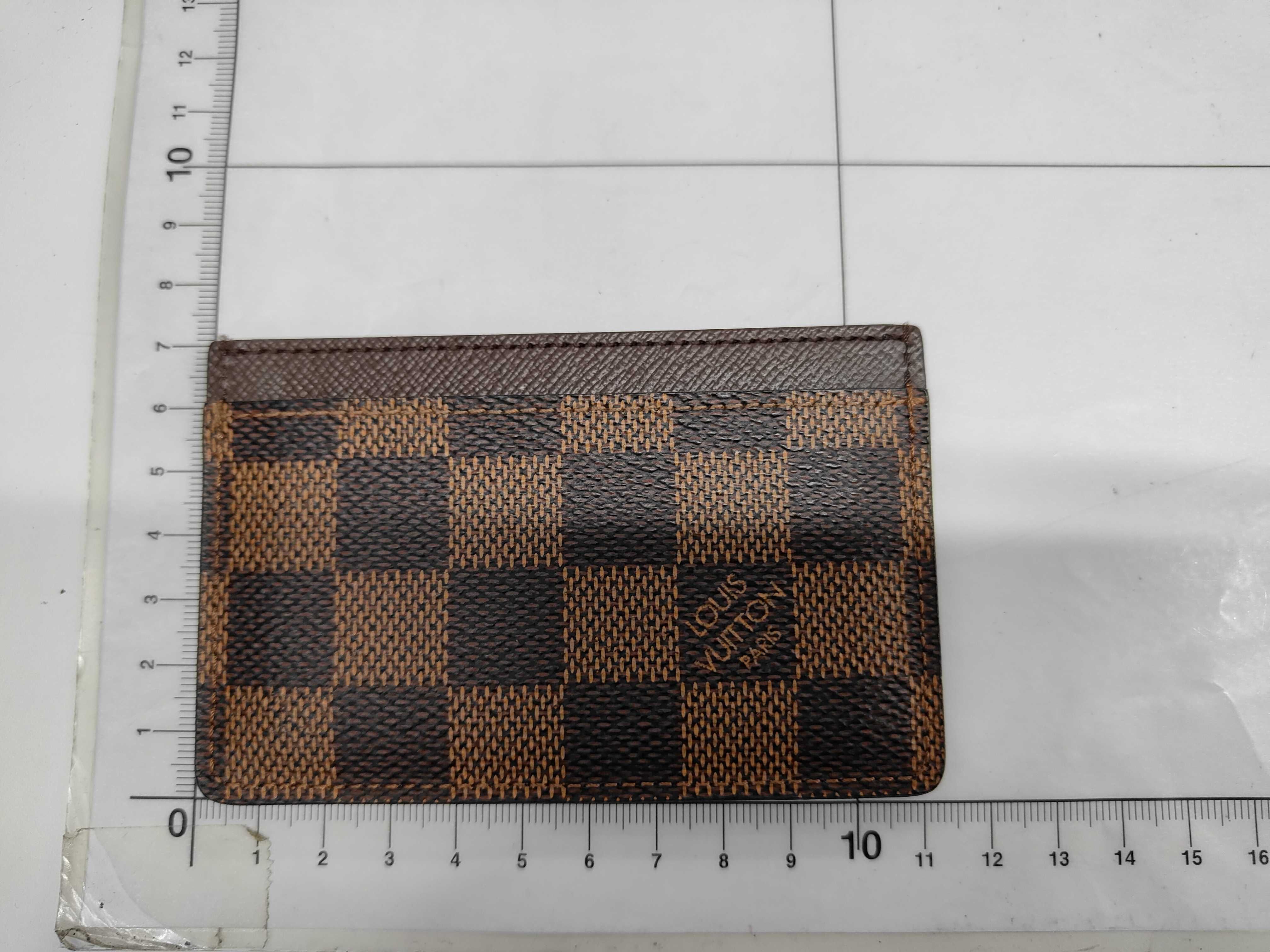 Damier Simple Damier Card Case/Pass Case/Business Card Holder (with dust bag and box) — view 2