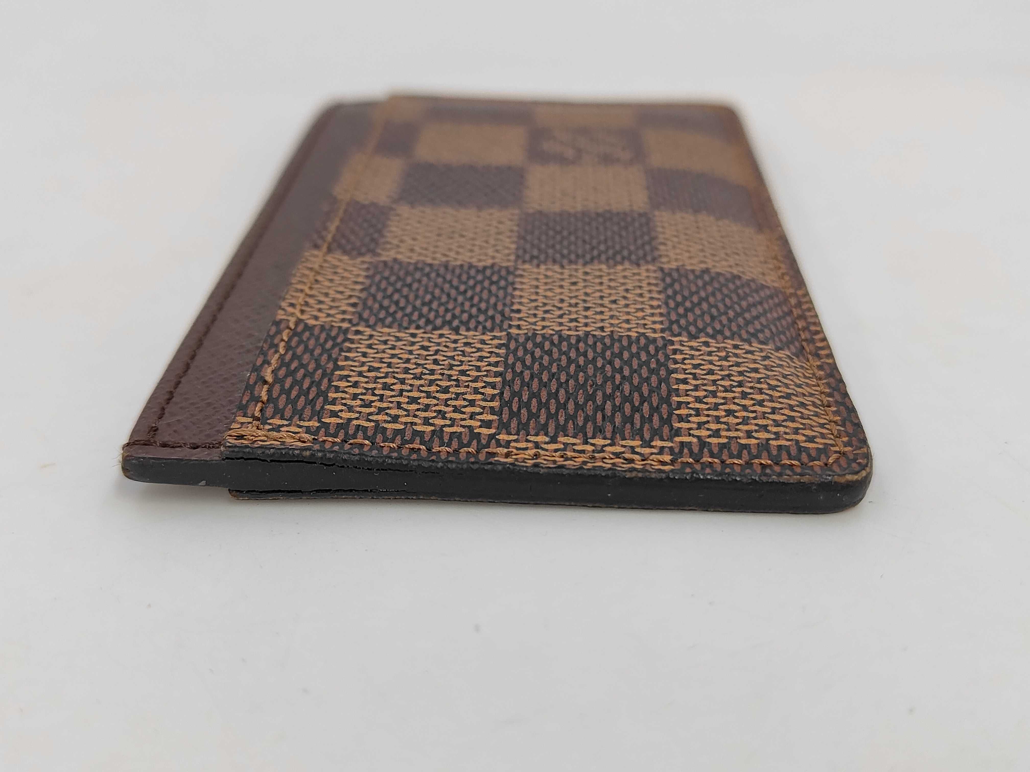 Damier Simple Damier Card Case/Pass Case/Business Card Holder (with dust bag and box) — view 6