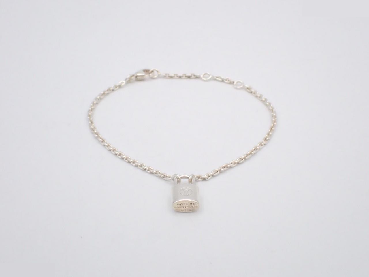 Sterling silver 925 / 4.2g Lockit bracelet, wrist circumference approximately 17.5cm