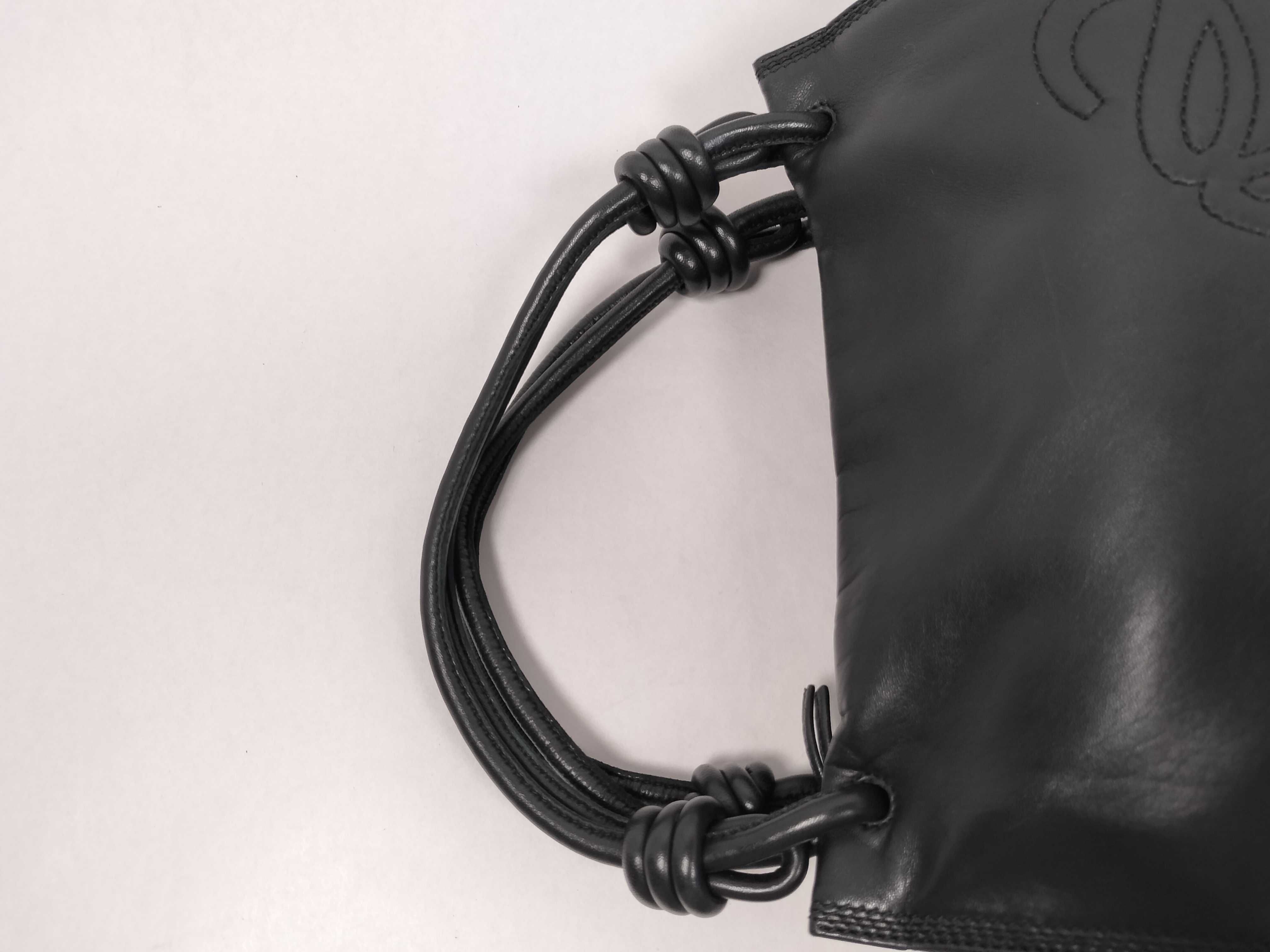 Anagram Handbag, Large Logo, Nappa Leather, Black Handbag — view 3
