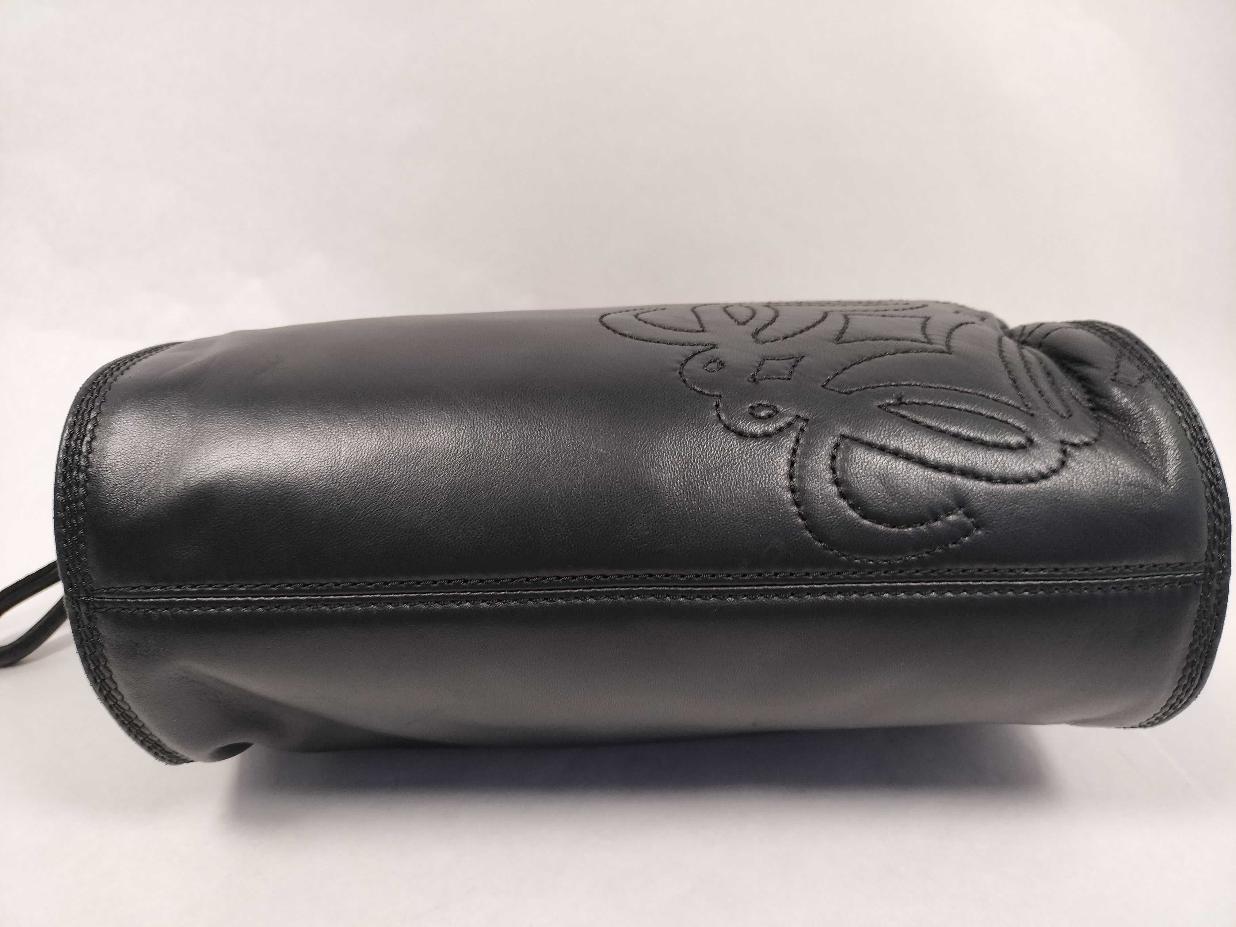Anagram Handbag, Large Logo, Nappa Leather, Black Handbag — view 7
