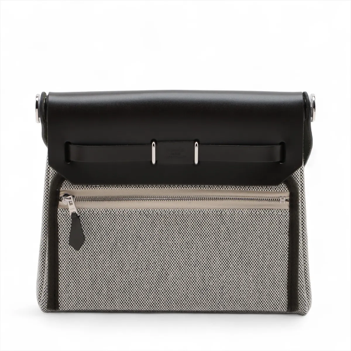 Ale Bag Zip 20 Mini Toile Ash x Vash Hunter Green Silver Hardware G:2026 — view 2