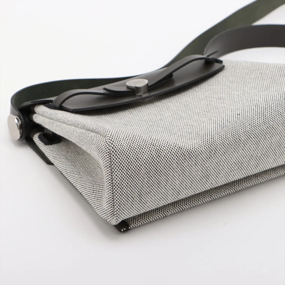 Ale Bag Zip 20 Mini Toile Ash x Vash Hunter Green Silver Hardware G:2026 — view 4