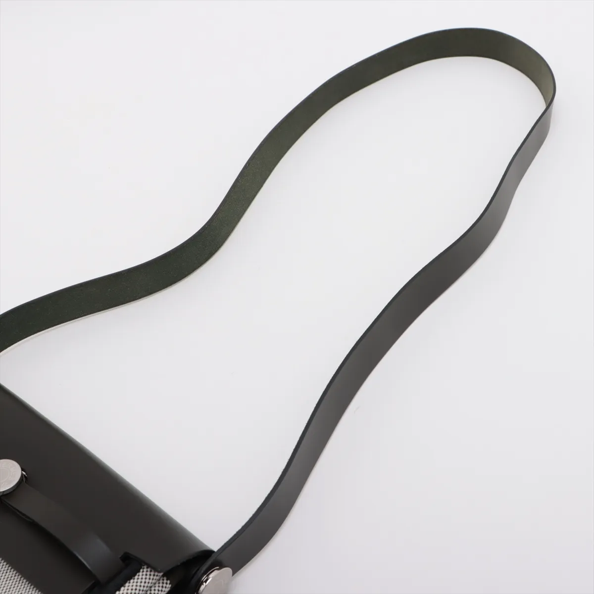 Ale Bag Zip 20 Mini Toile Ash x Vash Hunter Green Silver Hardware G:2026 — view 5