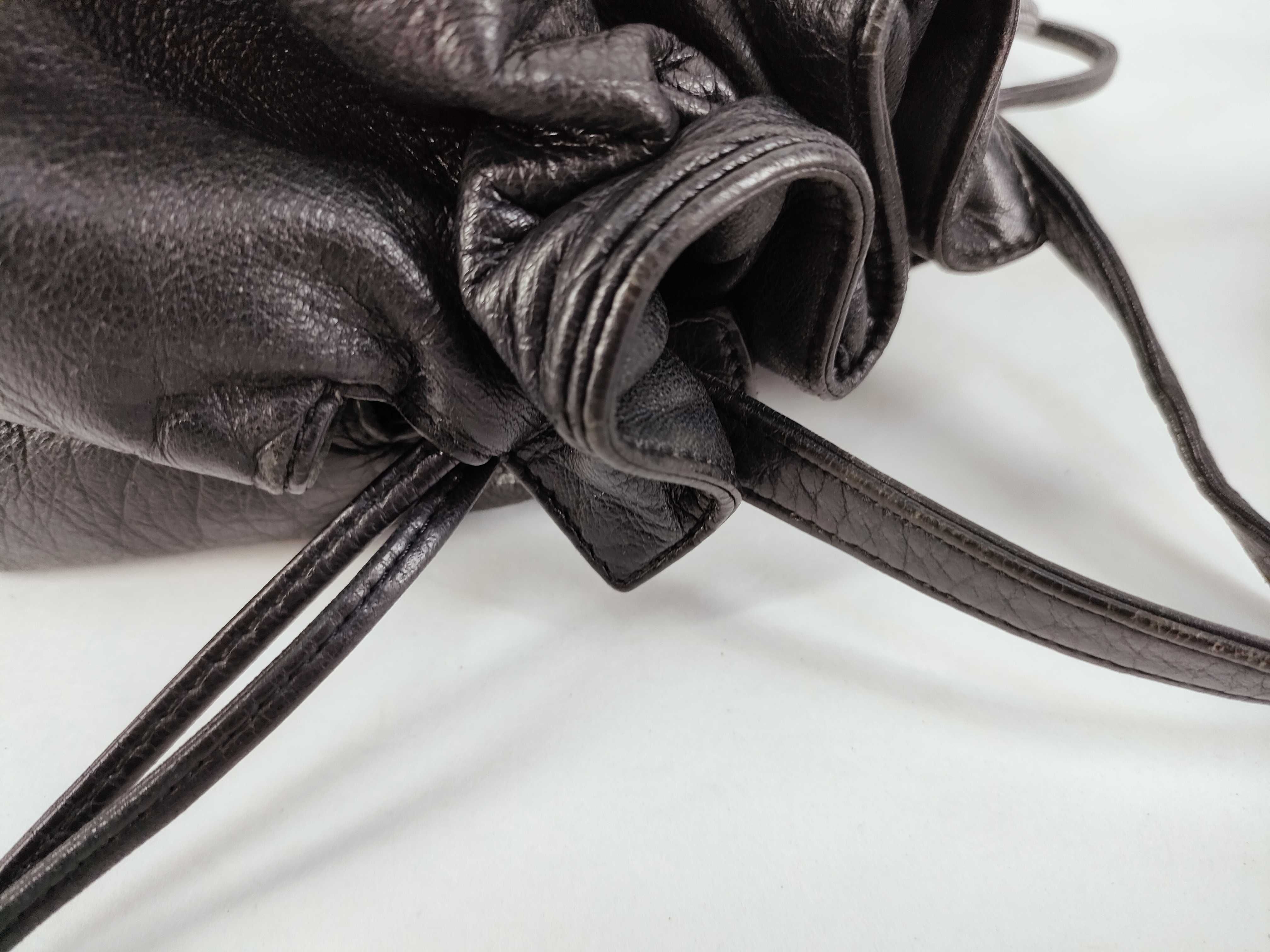 Anagram Nappa Leather Drawstring Shoulder Bag — view 11