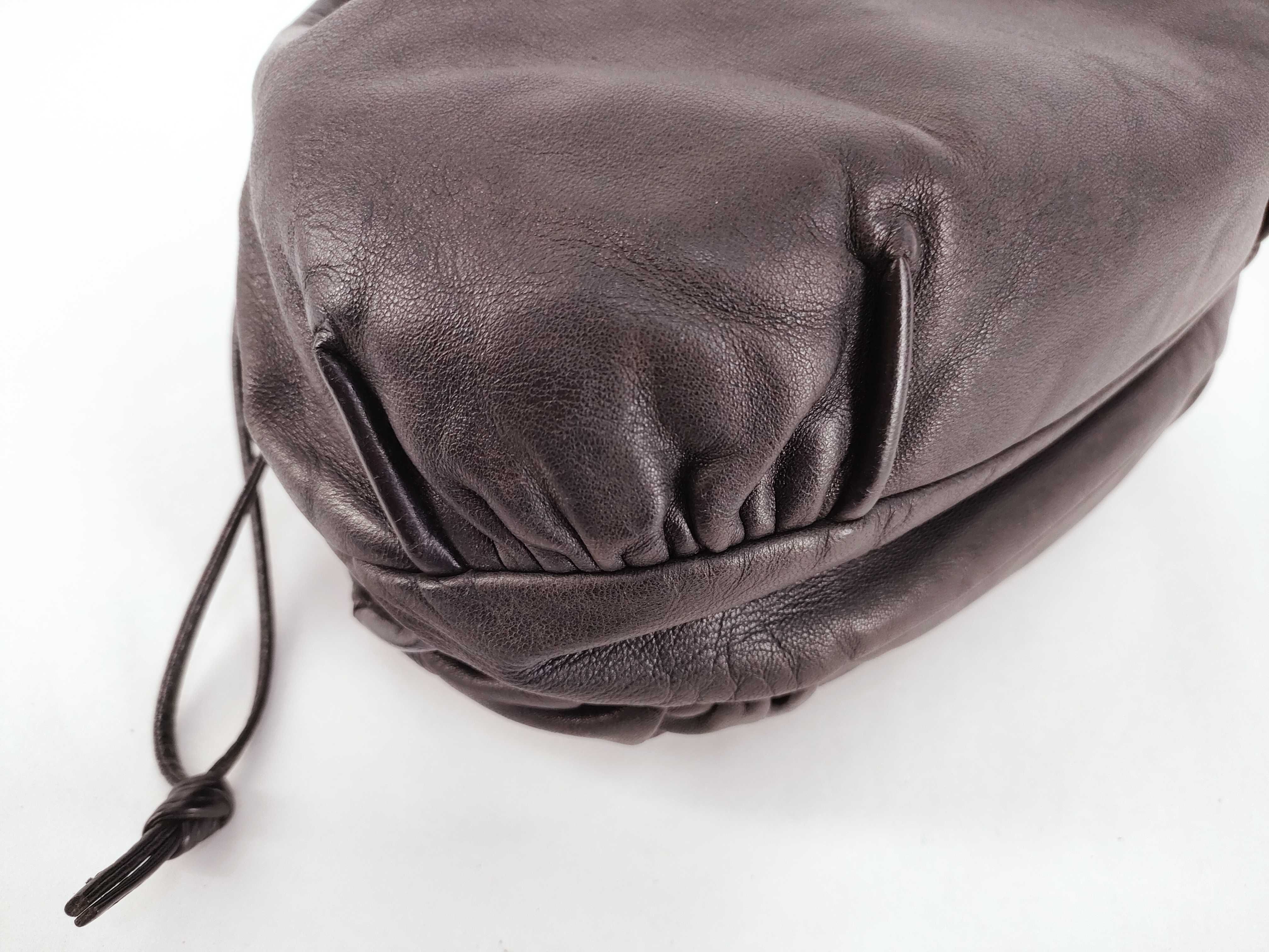 Anagram Nappa Leather Drawstring Shoulder Bag — view 3