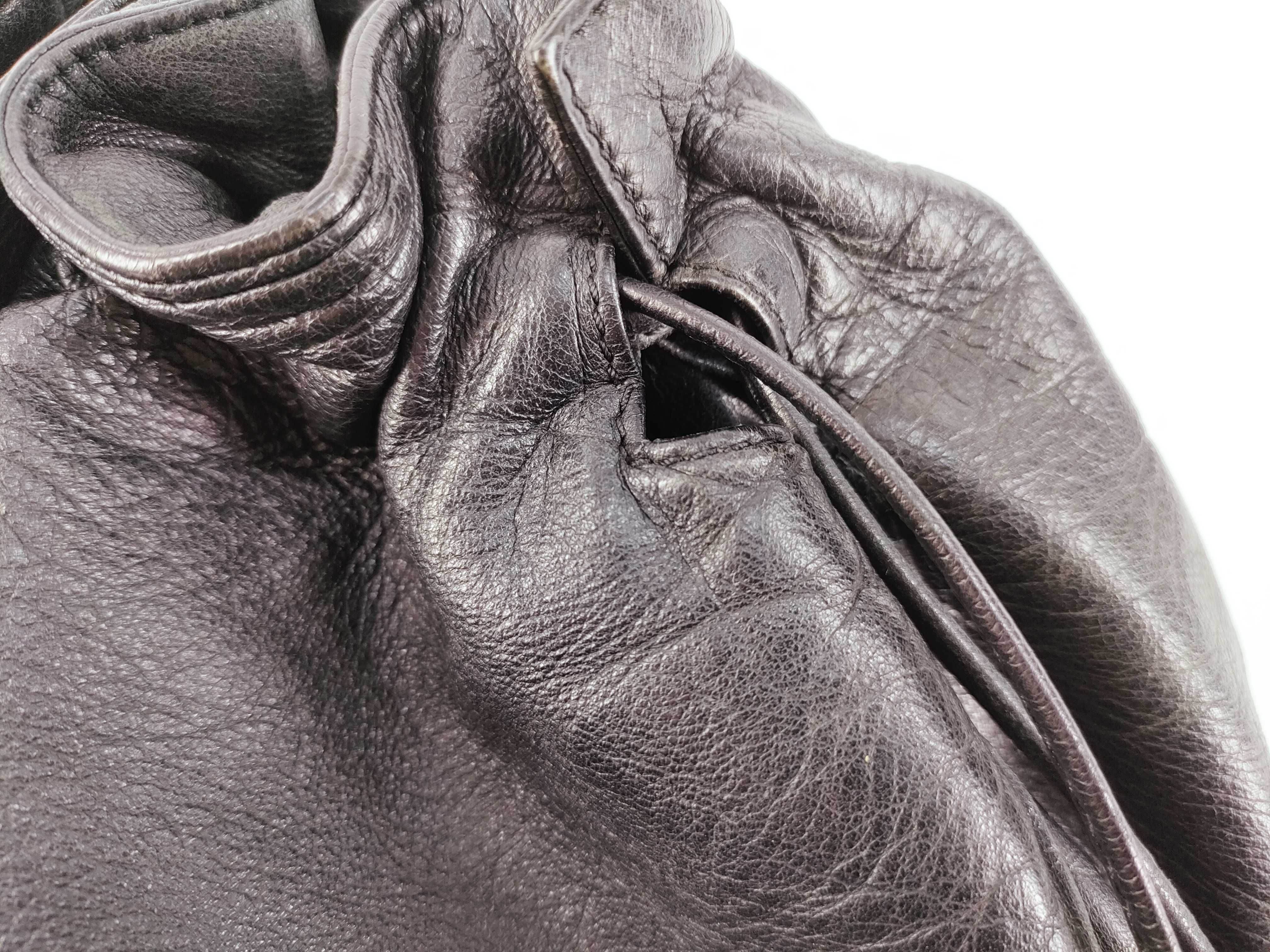 Anagram Nappa Leather Drawstring Shoulder Bag — view 8