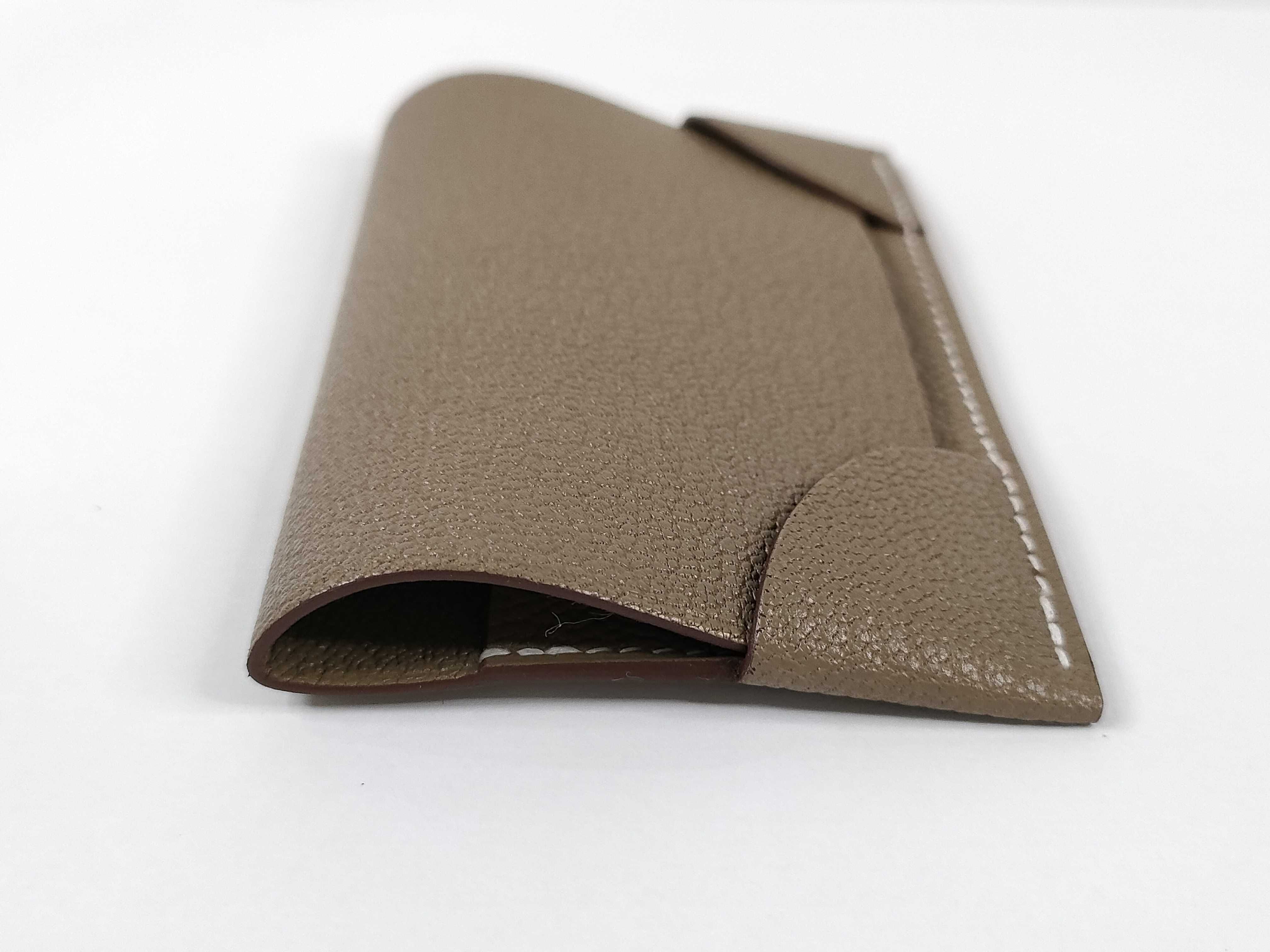 Coin de Mall Card Case, Etoupe, Unused. (Card case/Pass case/Business card holder) — view 5