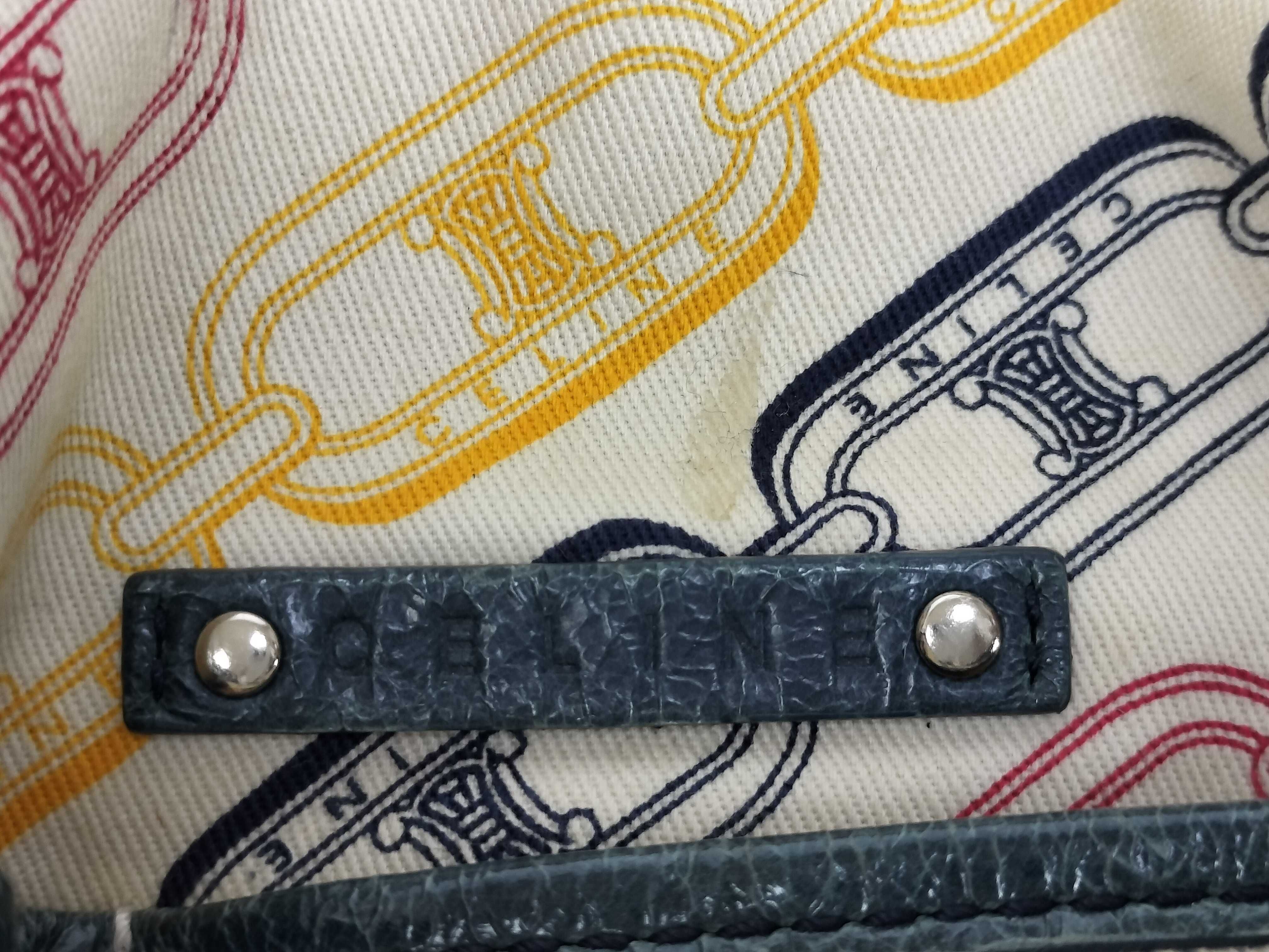 Patent Leather Handbag, Blue — view 12