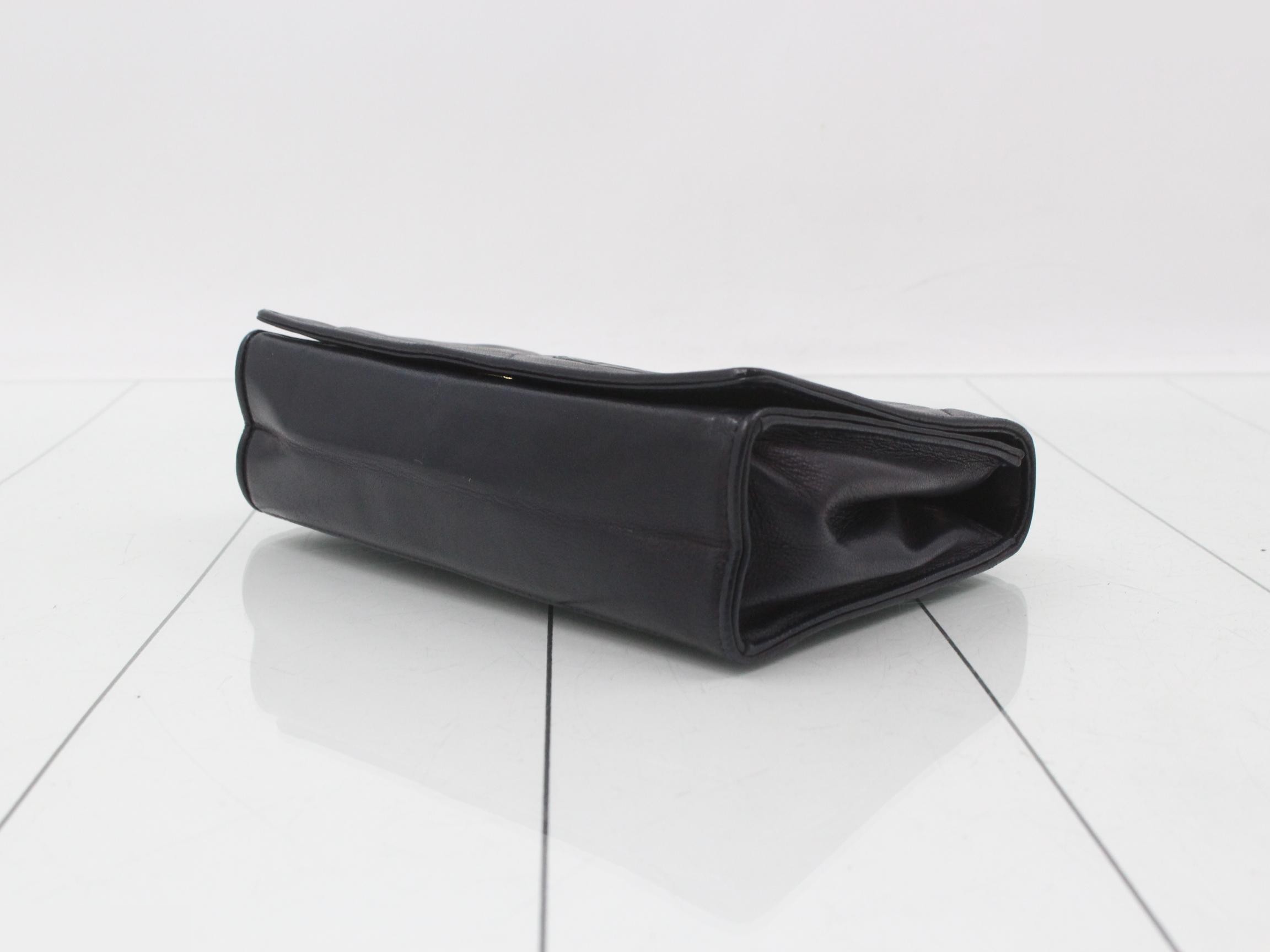 Matelassé Mini Chain Shoulder Bag, Navy — view 6