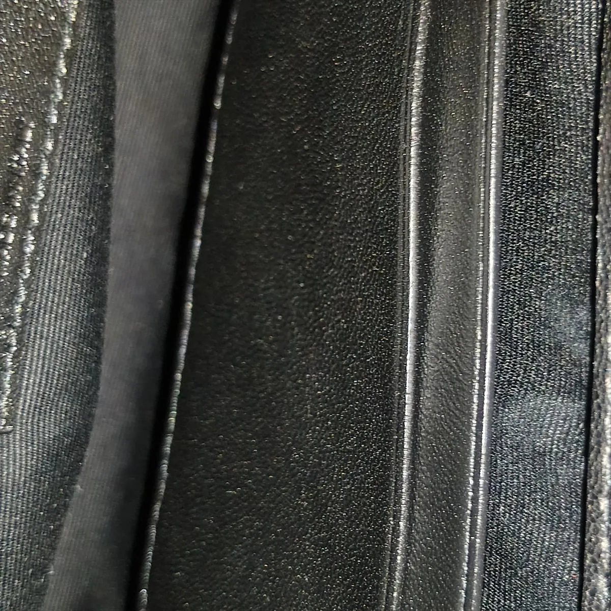 Lulu Puffer 759337 Leather Chain Shoulder Bag, Black — view 11