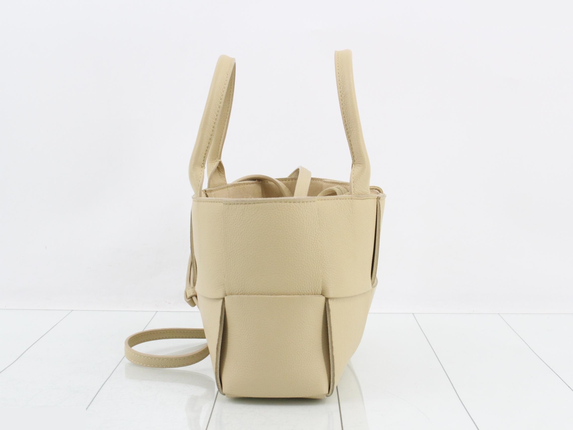 Maxi Intrecciato Mini Arco Leather 2-Way Handbag — view 3