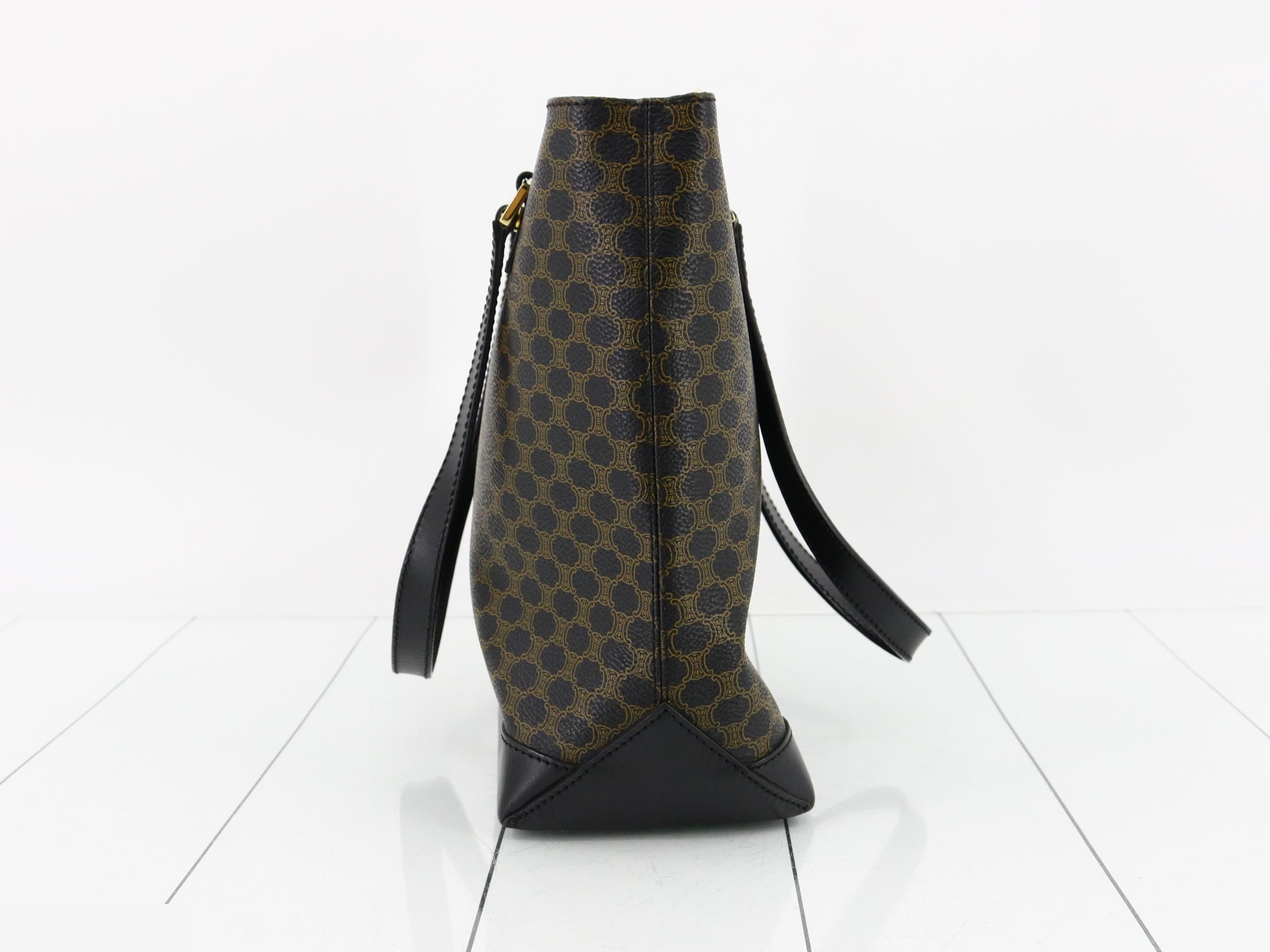 Macadam Tote Bag, PVC/Leather, Black — view 4